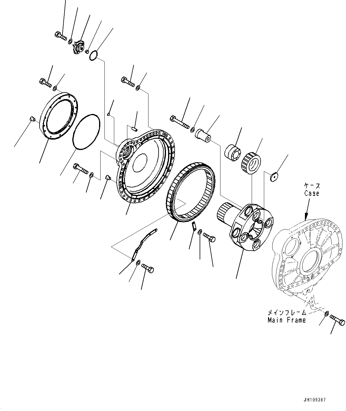Бортовой редуктор в сборе 198-27-00644 KOMATSU