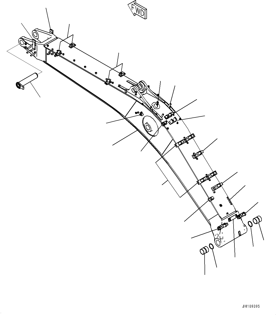 Boom Assembly 2A7-70-00511 KOMATSU