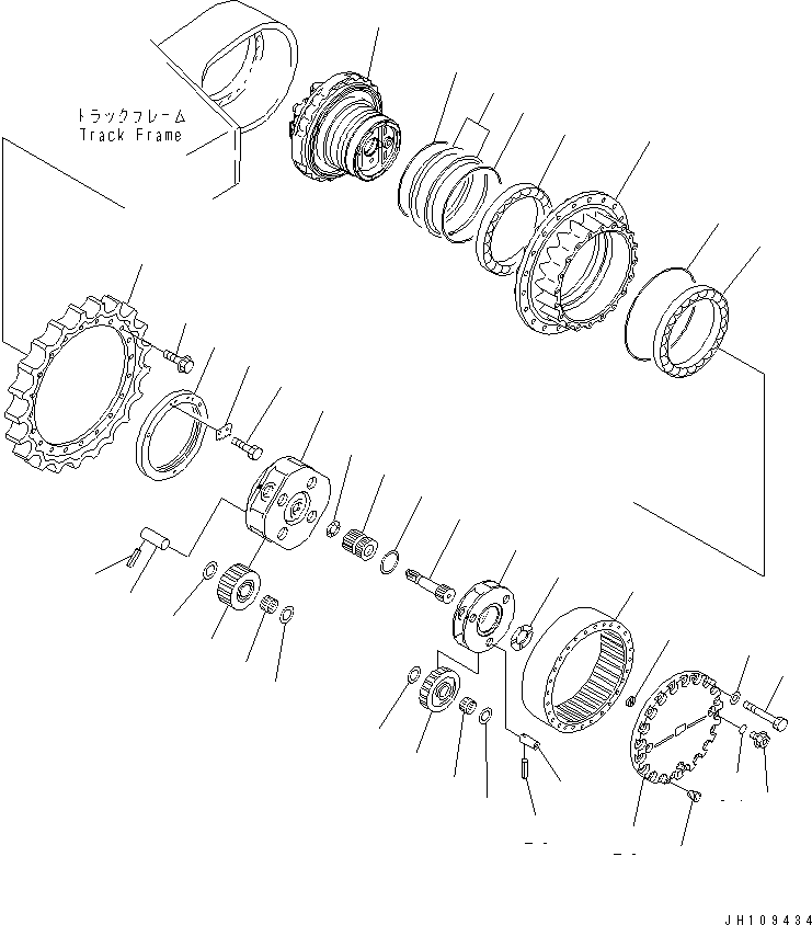 Бортовой редуктор в сборе 207-27-00260 KOMATSU