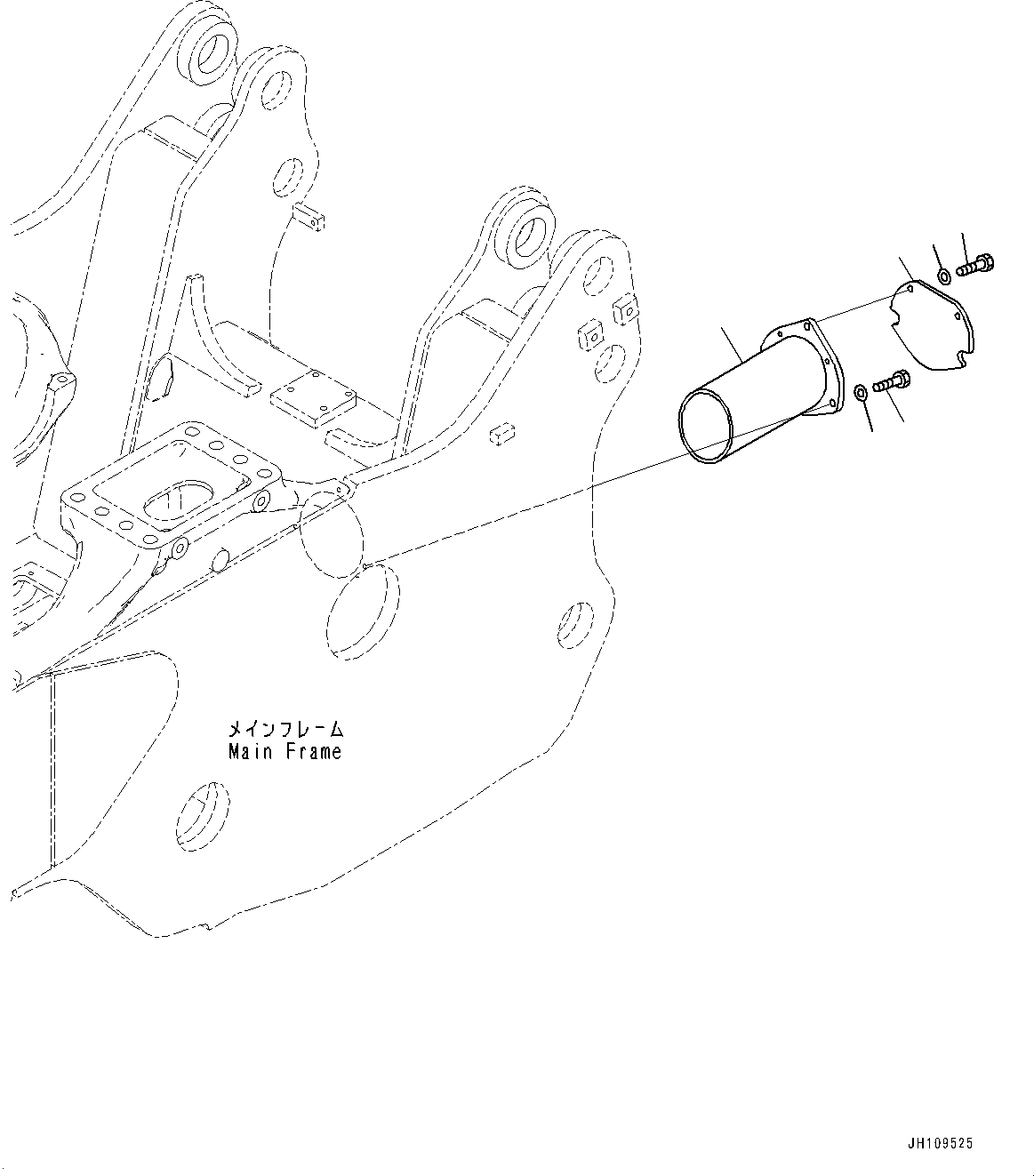 Крышка 17M-21-49130 KOMATSU