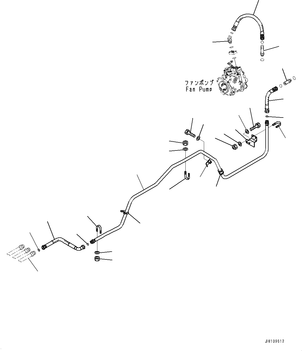 Шланг с торцевым уплотнением 02767-106A5 KOMATSU