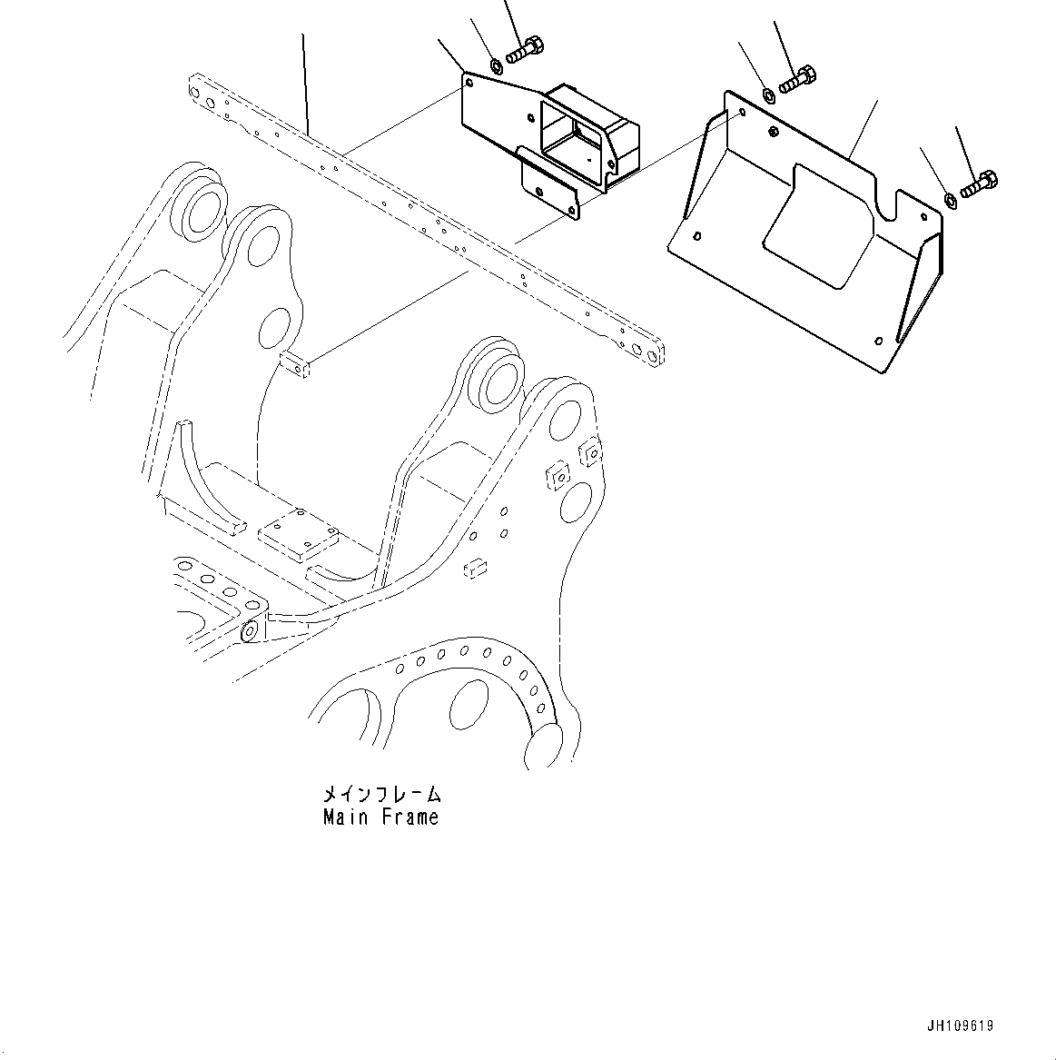 Plate(Fender,Floor Mounting) (17M-54-58760) KOMATSU