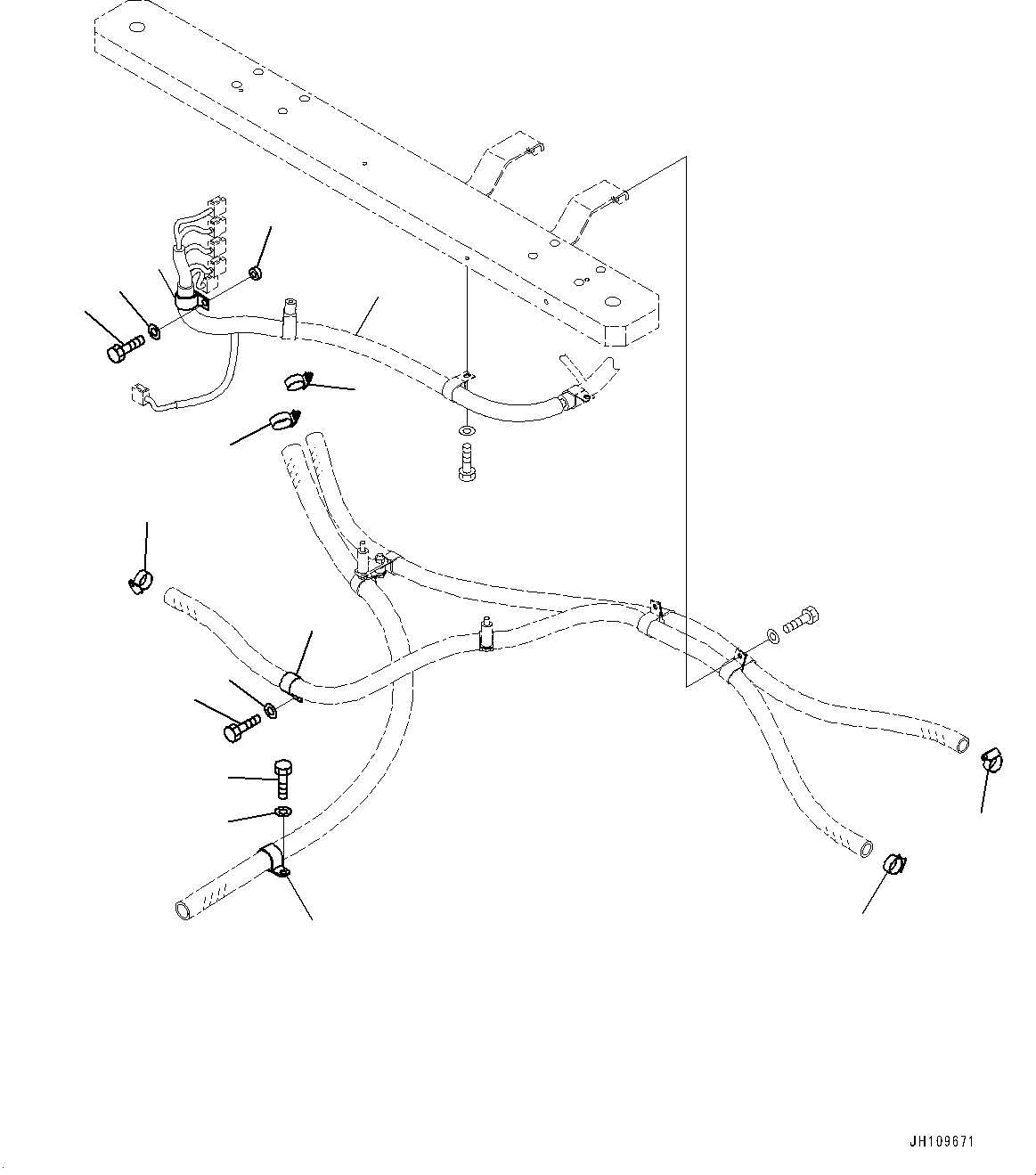 Wiring Harness(Floor Frame,Wiring Harness) (17M-06-53211) KOMATSU