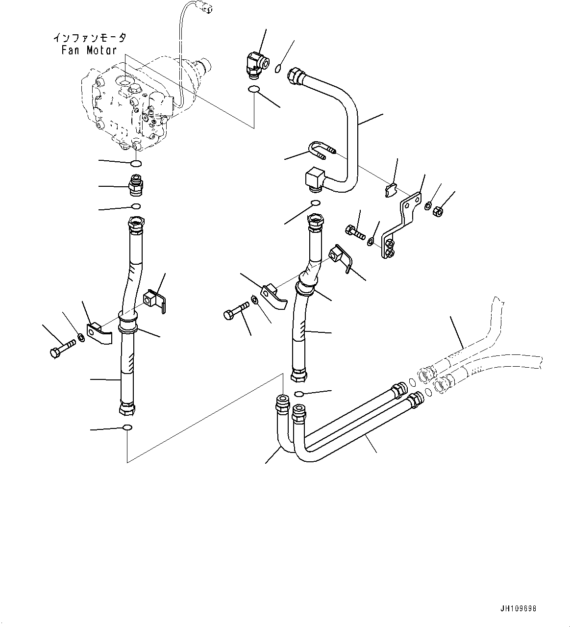 Шланг с торцевым уплотнением 02765-10605 KOMATSU