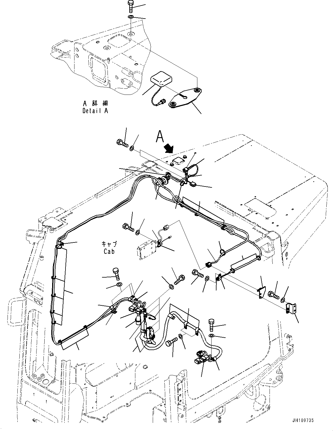 Жгут проводов 17A-06-66321 KOMATSU