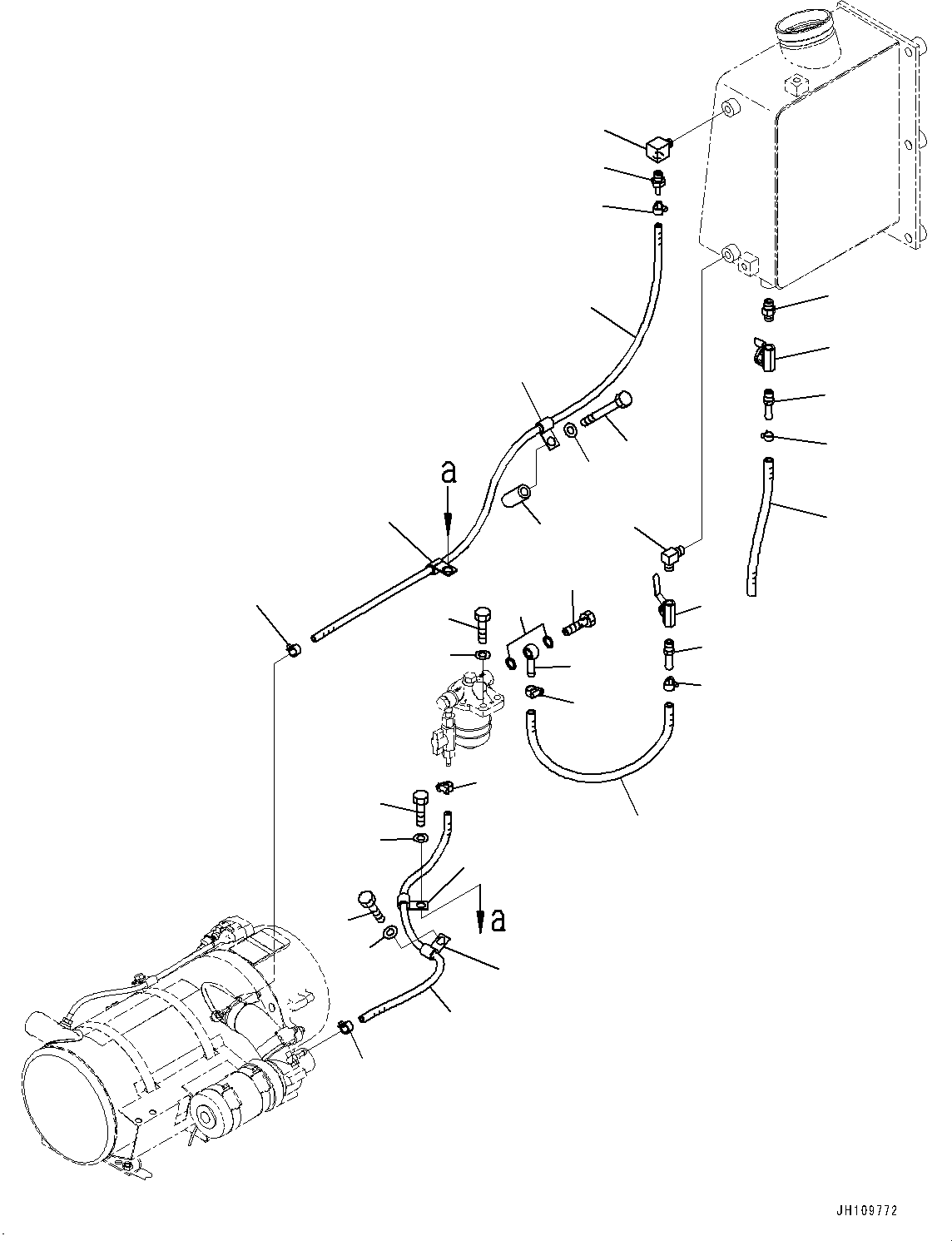Шланг в сборе 17M-01-51911 KOMATSU