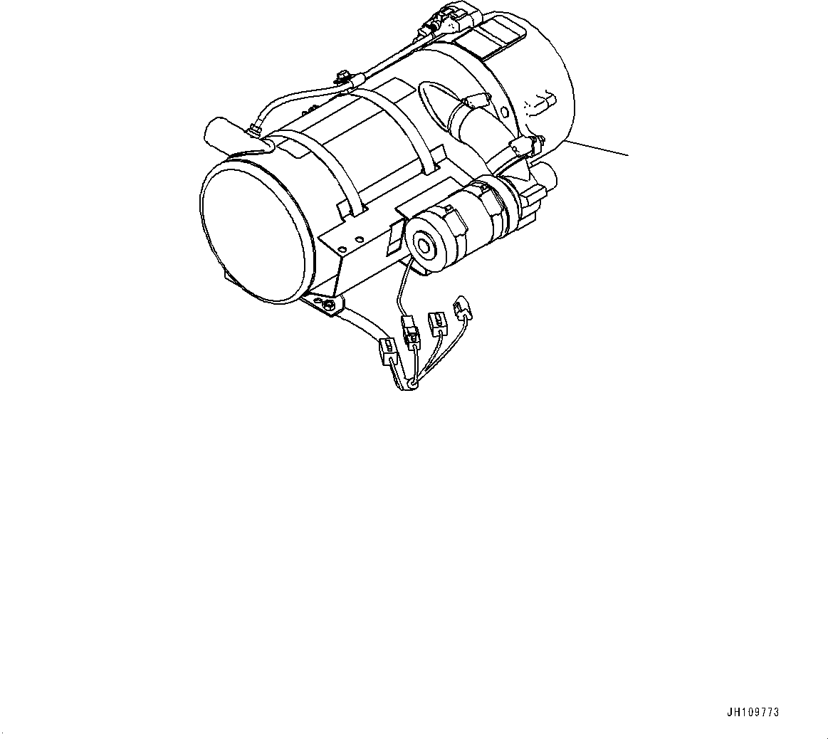 Отопитель в сборе 17M-01-59110 KOMATSU