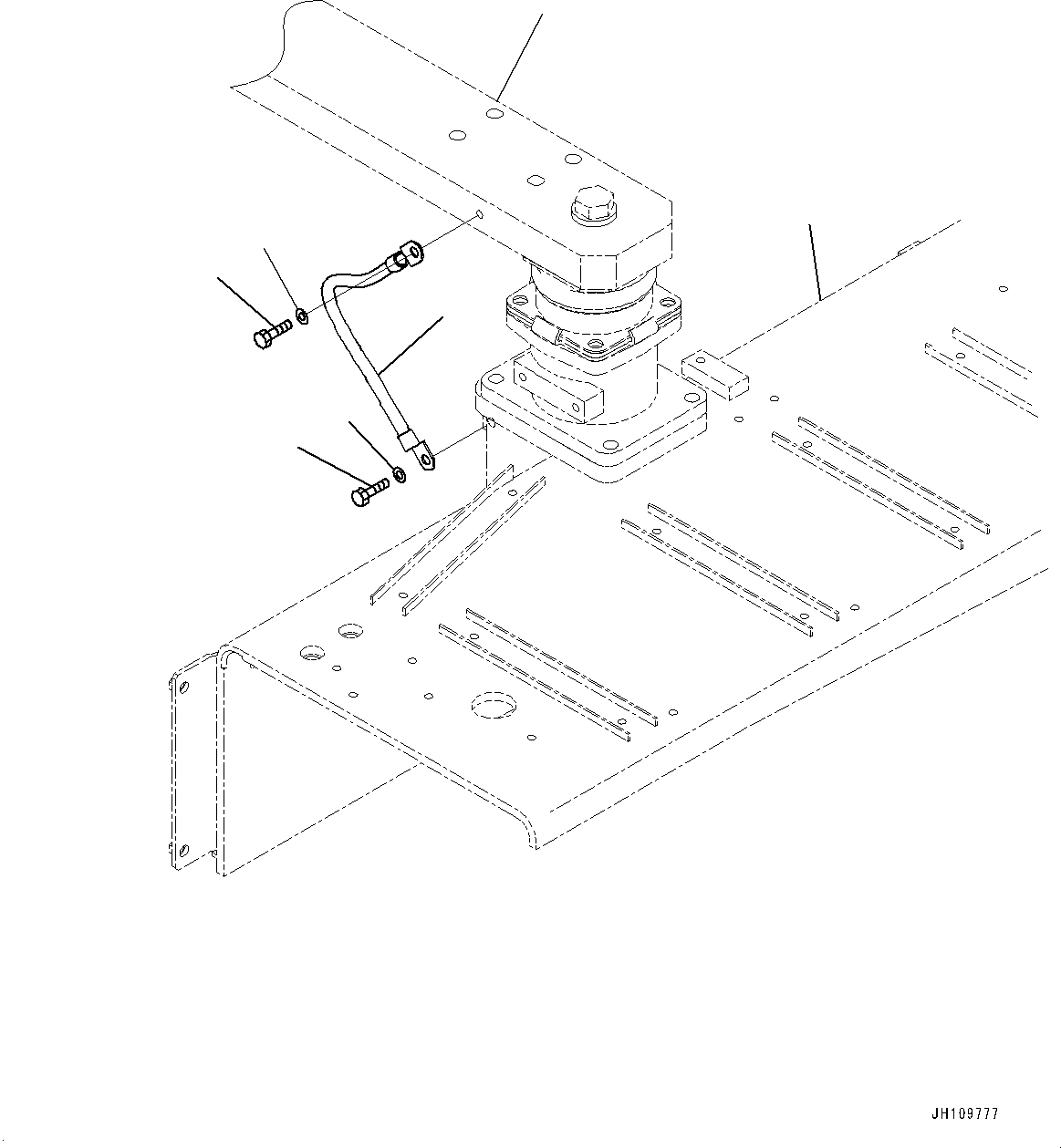 Support(Floor Frame,Armrest) (17M-54-59411) KOMATSU