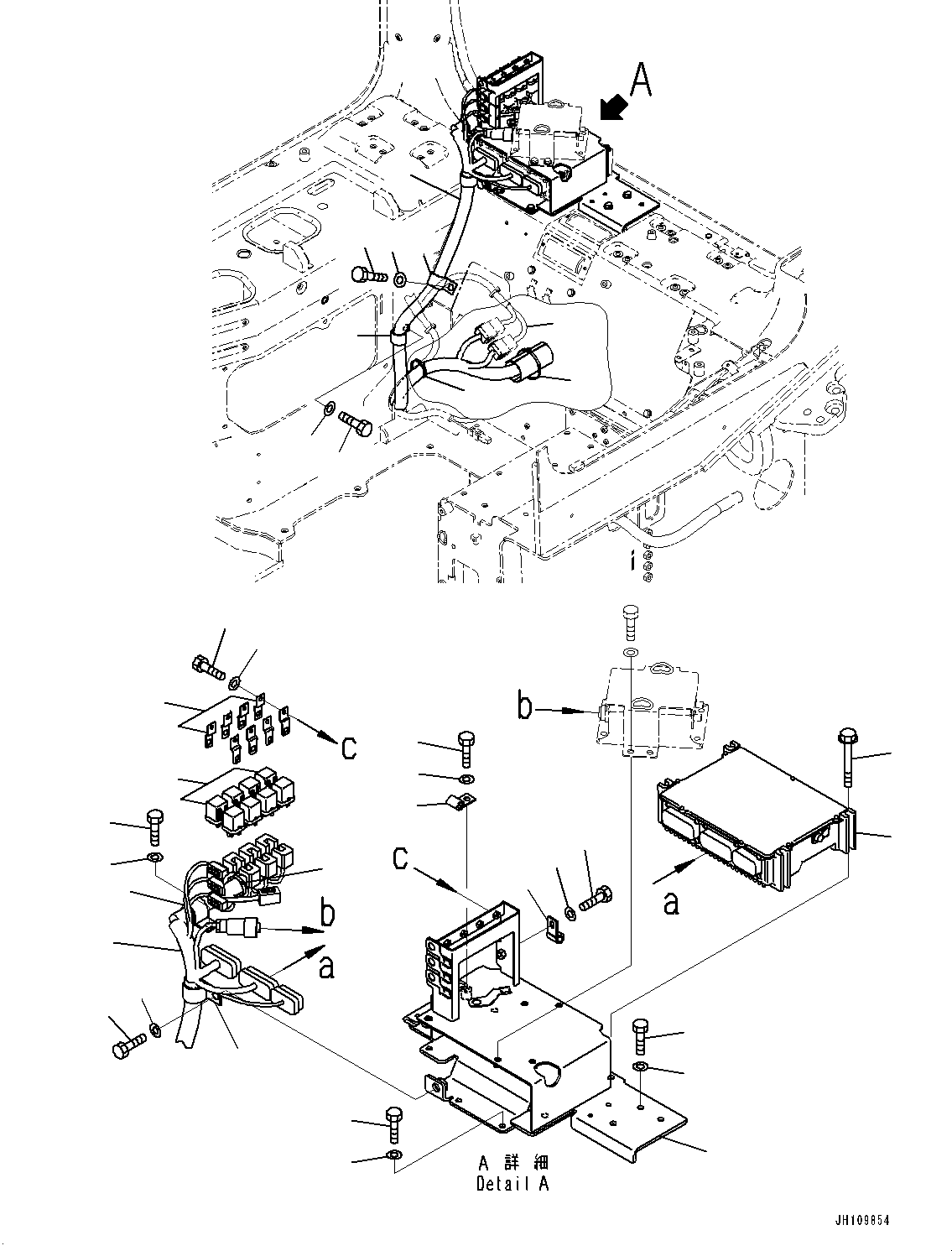 Wiring Harness(Cab Electrical Unit,Wiring Harness,Gateway Function Controller, North America and Latin America,Radio Control Specification) (17A-06-69481) KOMATSU