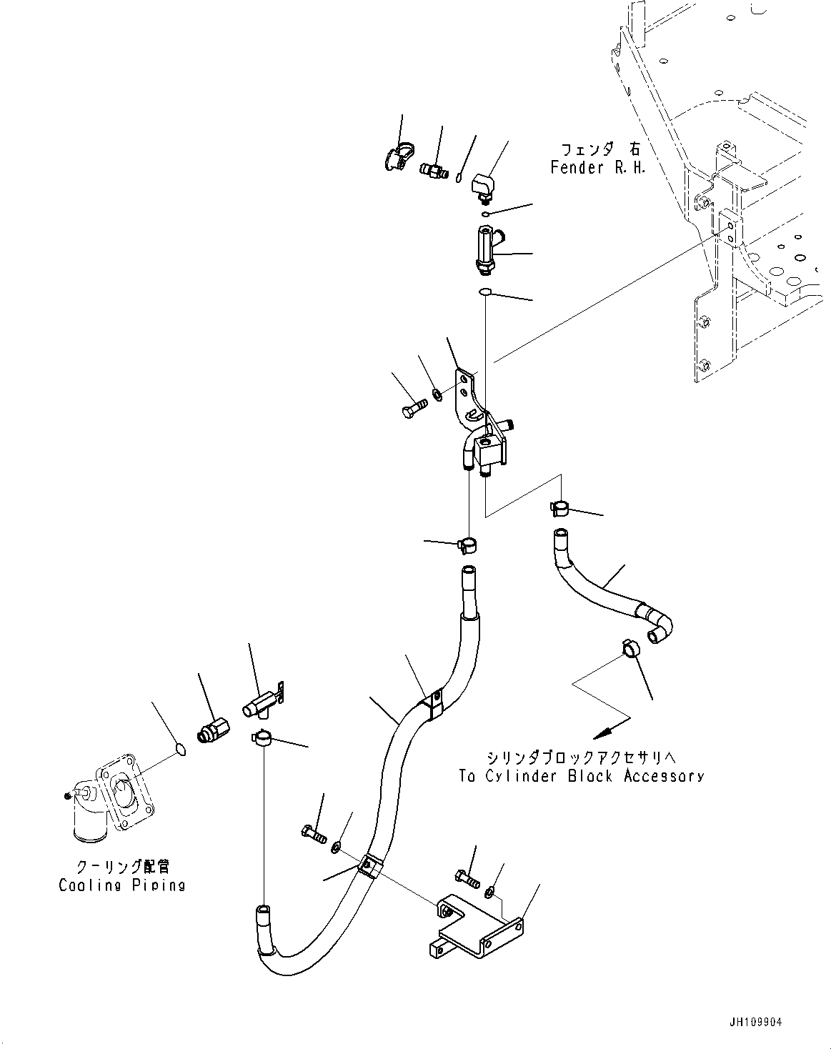 Тройник 154-03-89110 KOMATSU