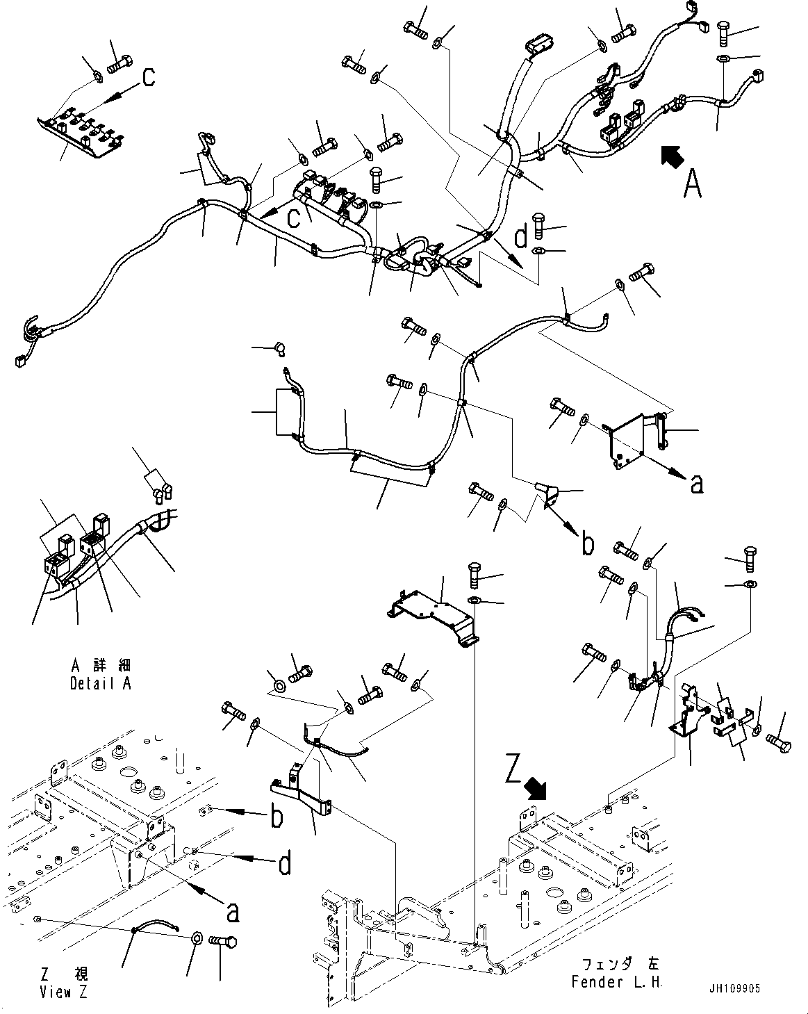 Жгут проводов 154-06-89150 KOMATSU