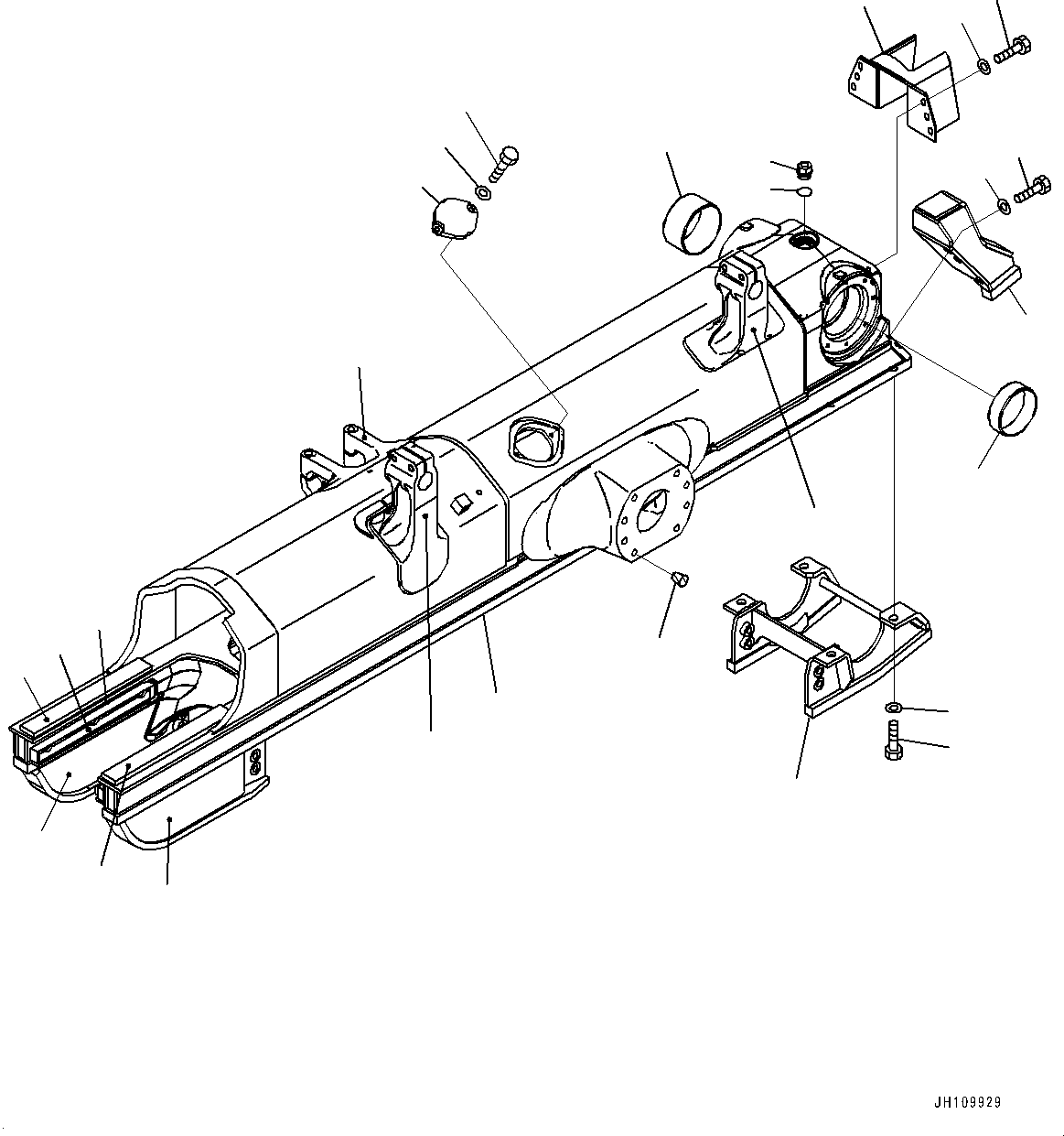 Track Frame Assembly 154-30-05332 KOMATSU