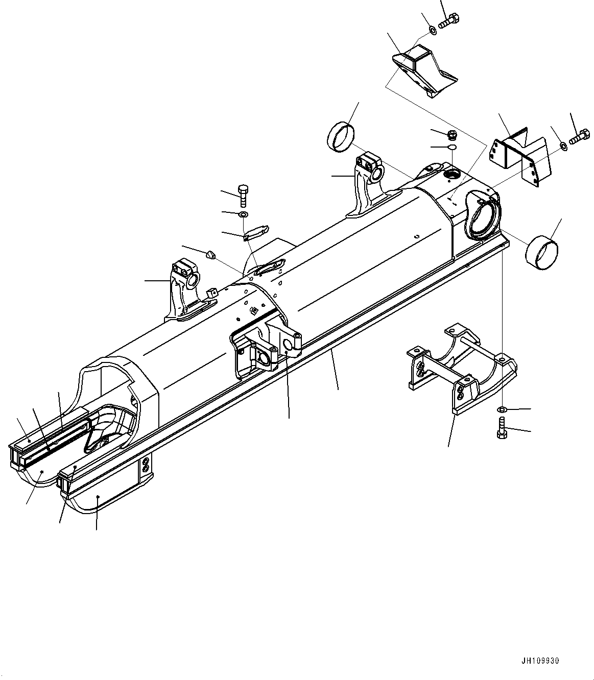 Track Frame Assembly 154-30-05342 KOMATSU