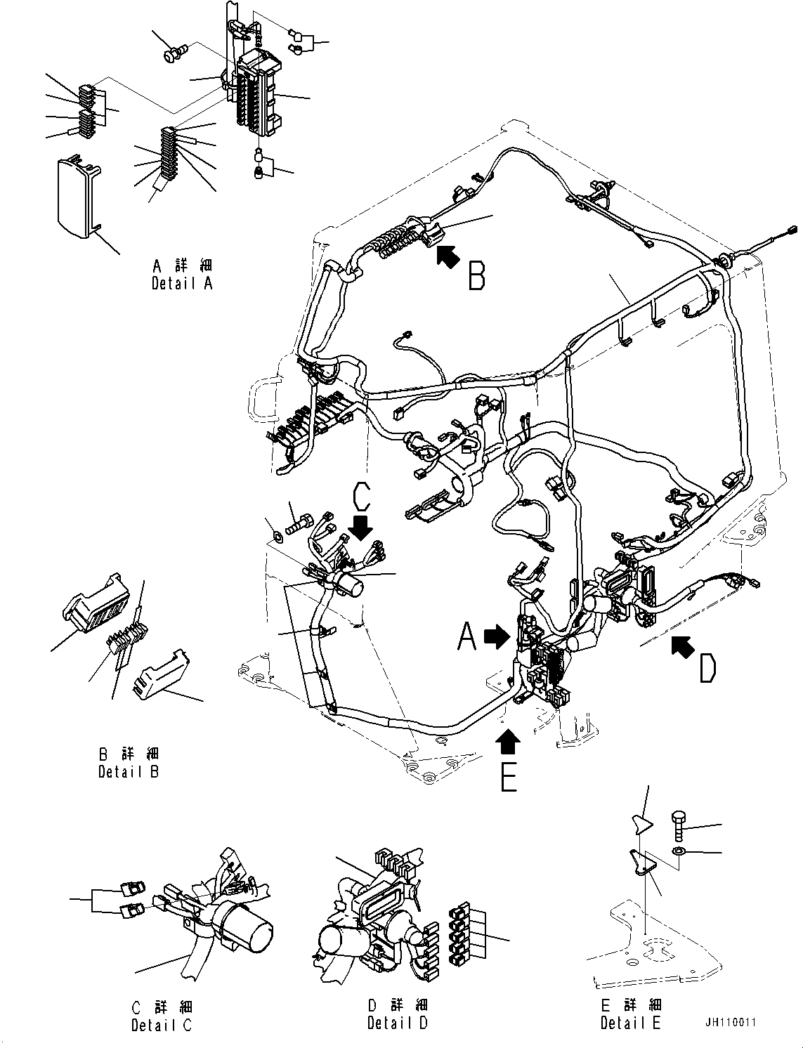 Жгут проводов 17A-06-69481 KOMATSU