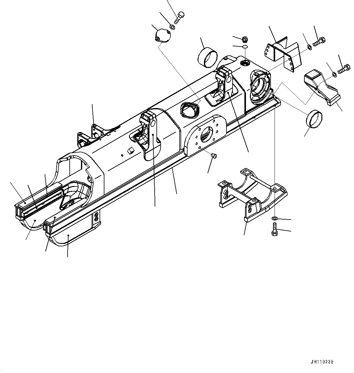 Track Frame Assembly 154-30-01461 KOMATSU