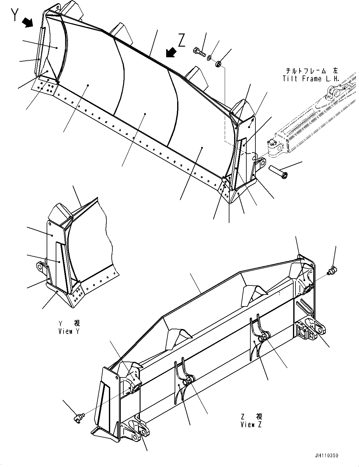 Пластина сварная 175-71-33A90 KOMATSU