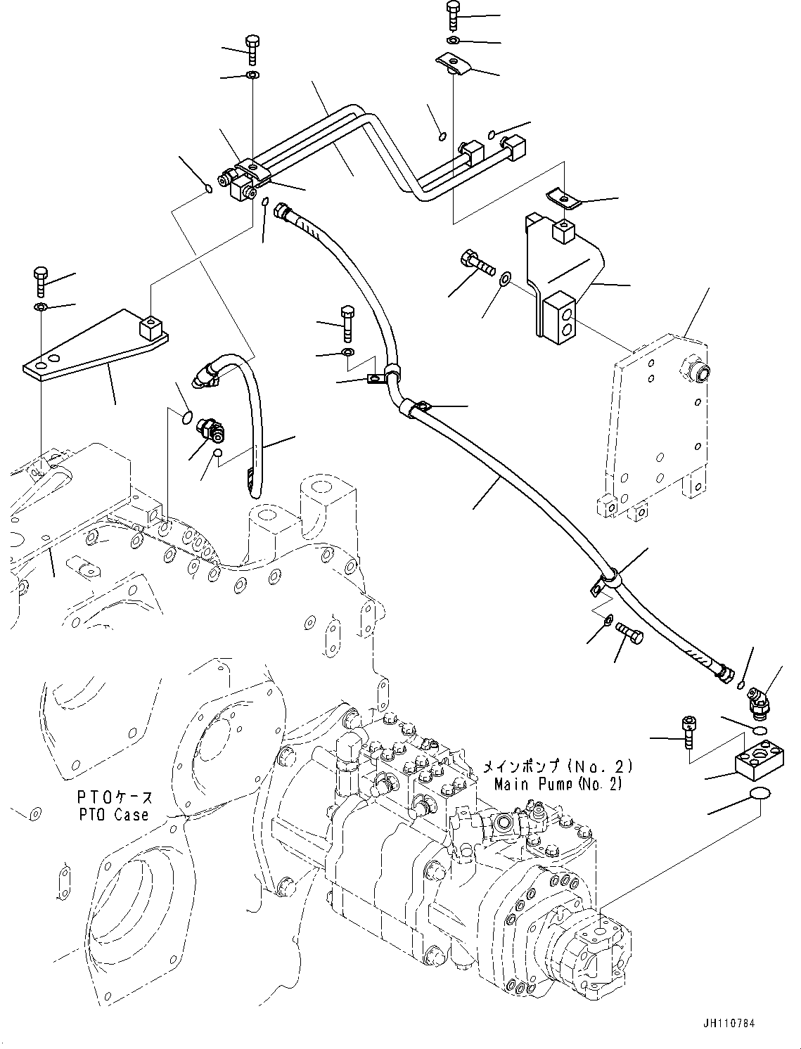 Шланг 21N-38-41350 KOMATSU