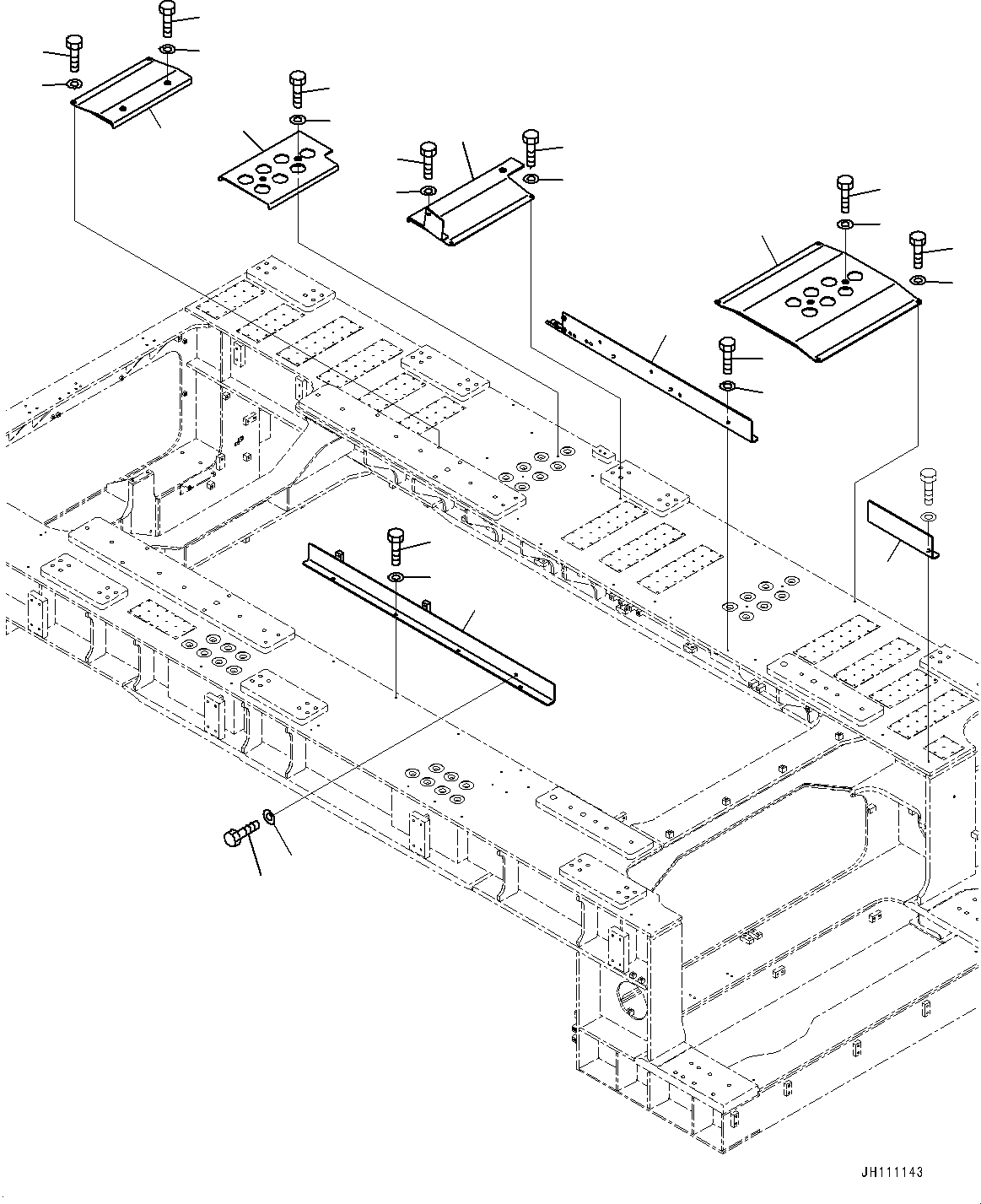 Пластина 2A2-54-23742 KOMATSU