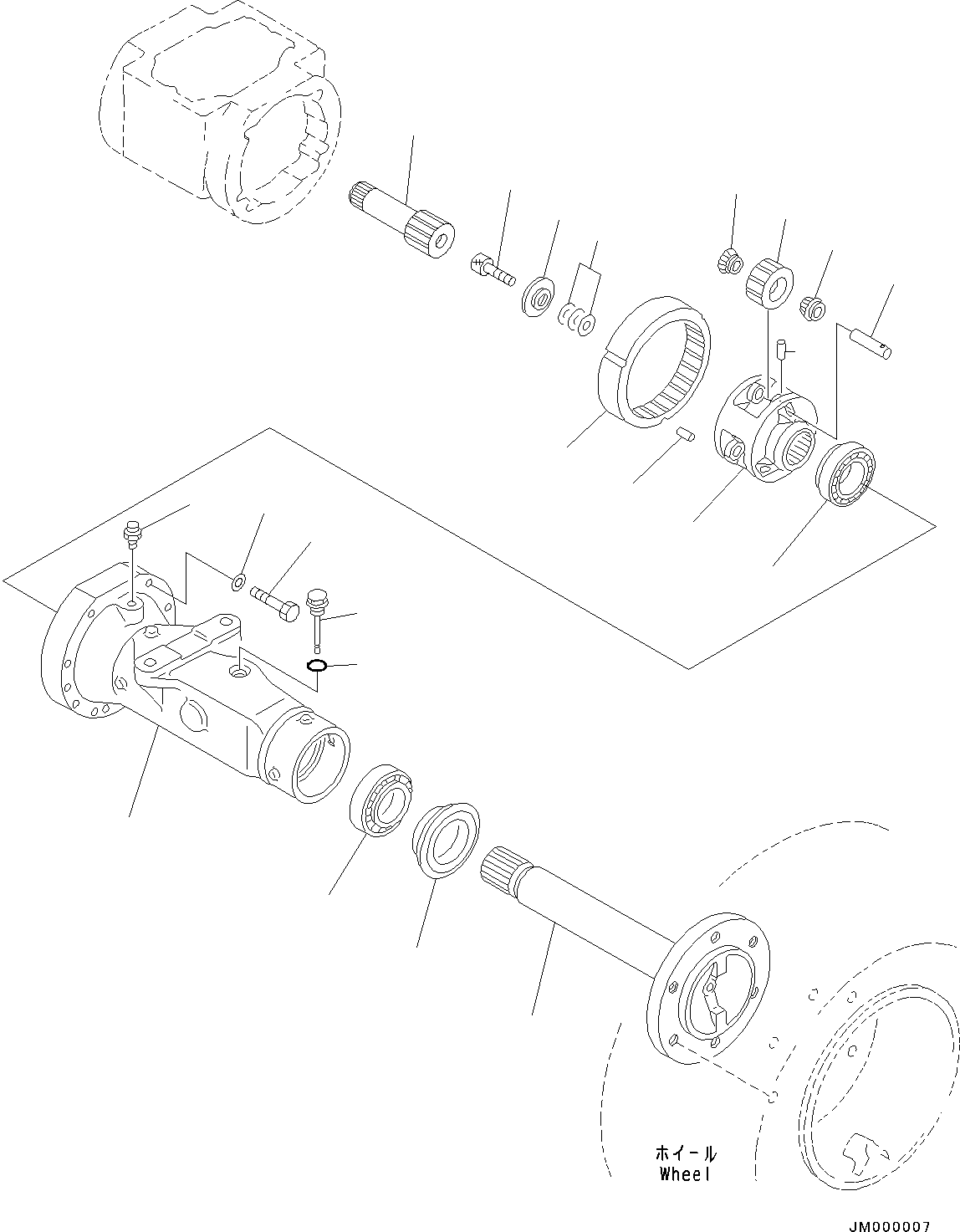 HOUSING,L.H. 42A-22-23211 KOMATSU