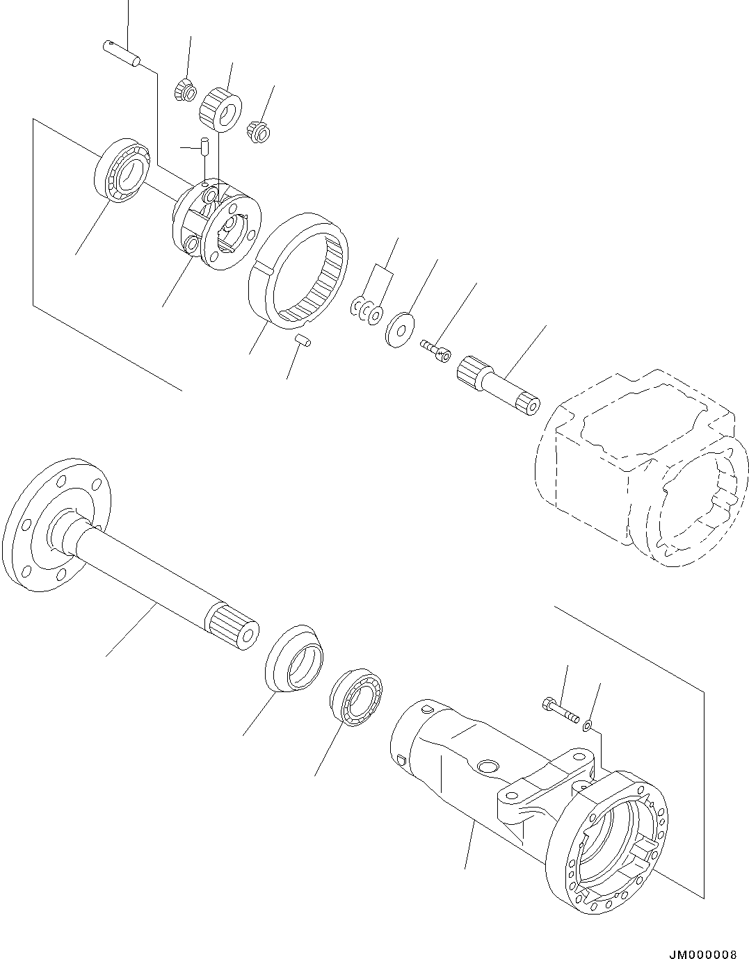 HOUSING,R.H. 42A-22-23220 KOMATSU