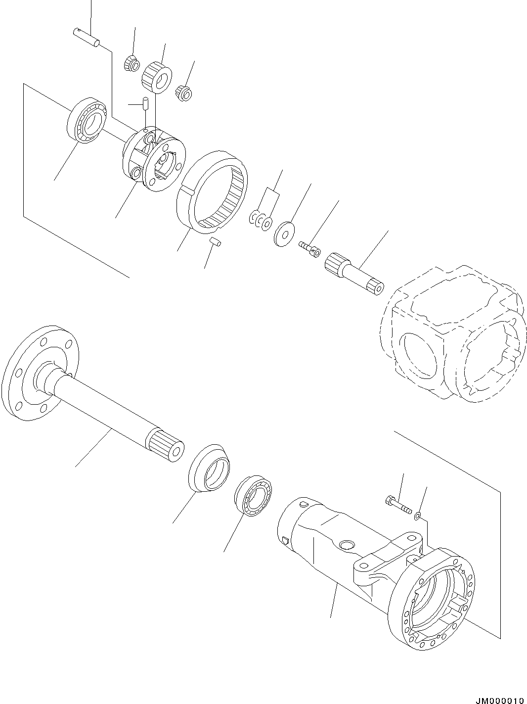 Axle Assembly, Rear 42A-23-50000 KOMATSU