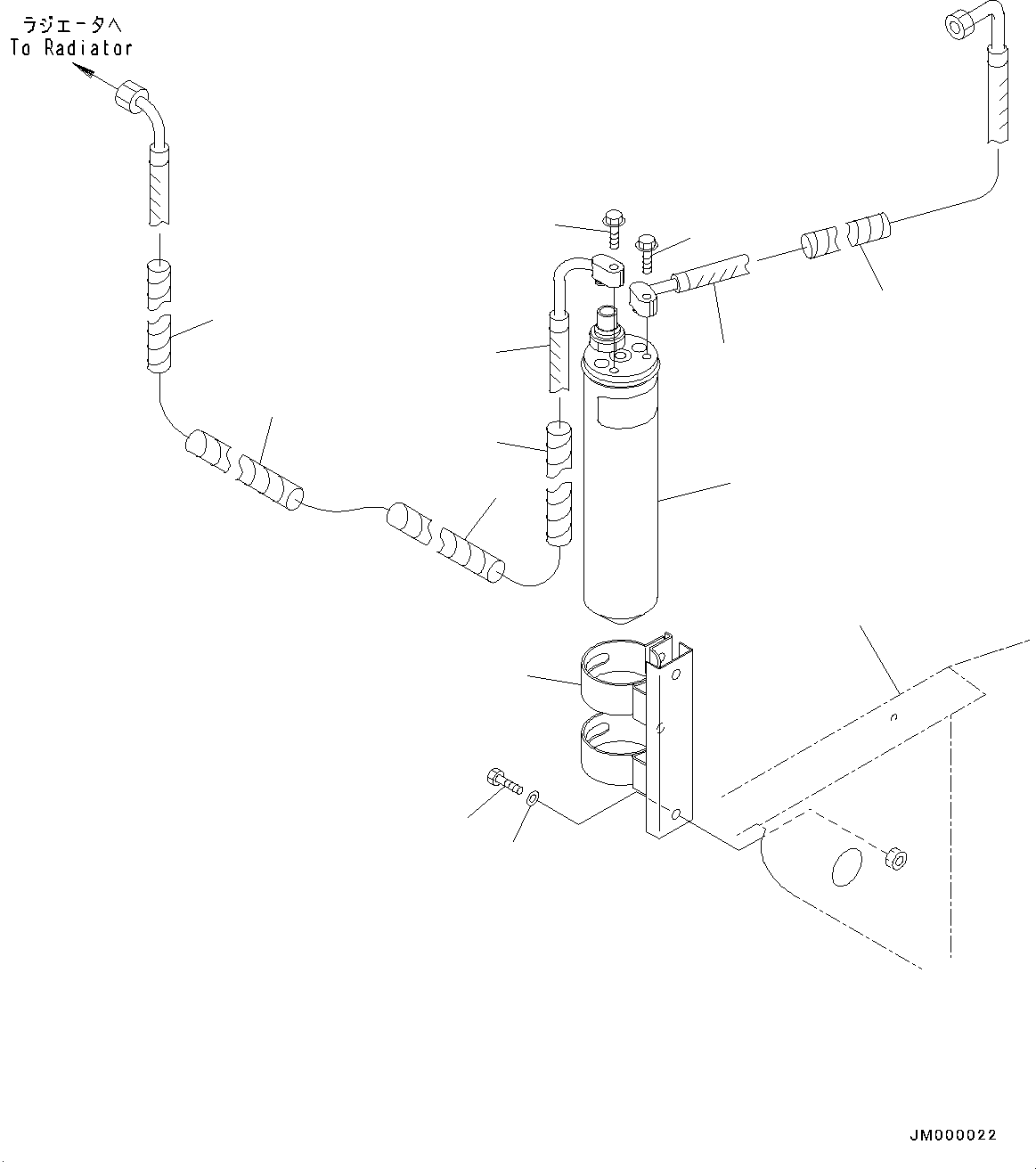 Bracket(Battery and Battery Case Group,Battery Box) (56D-54-22516) KOMATSU
