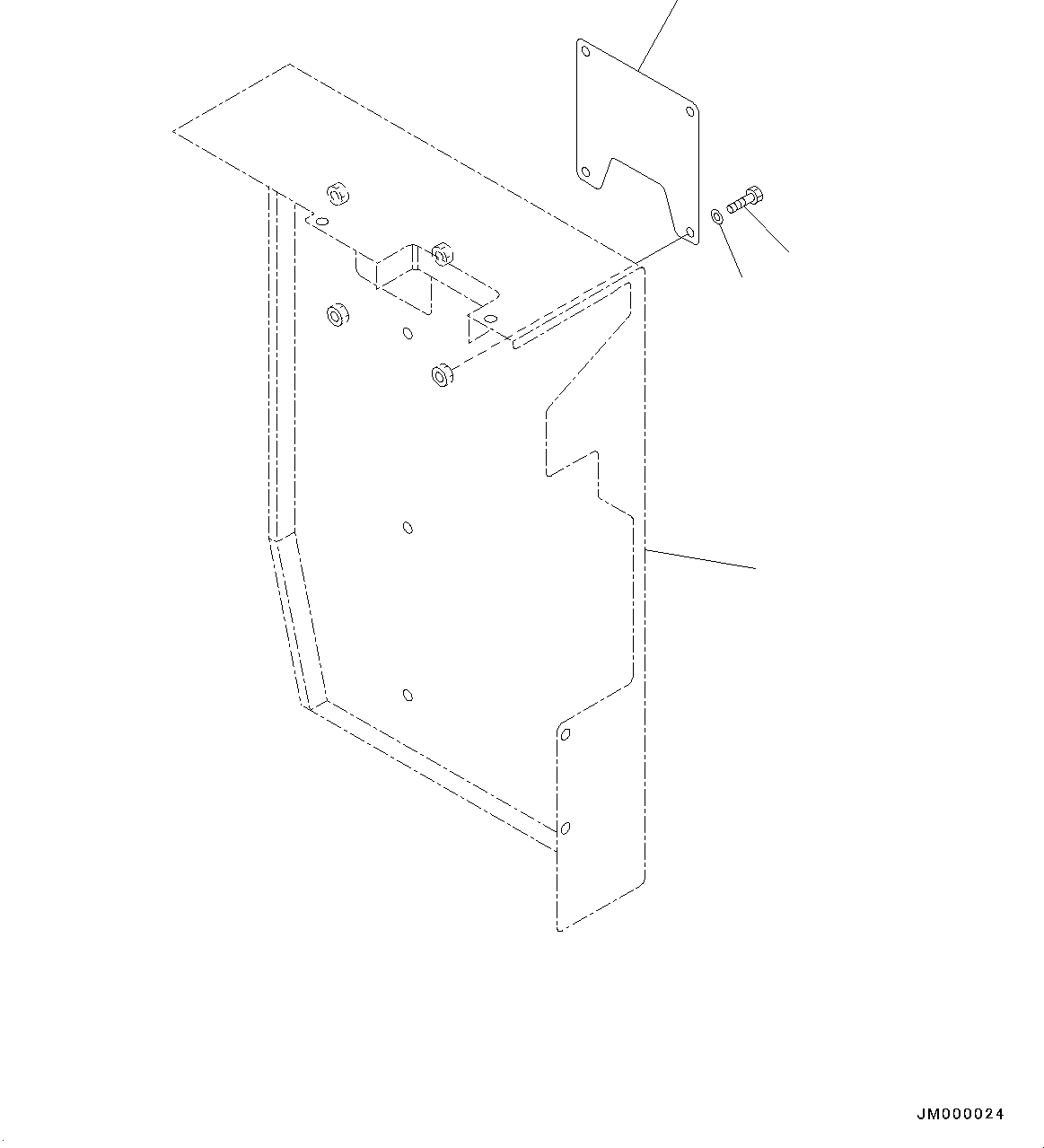 Cover(Upper Fender Mounting,R.H.) (56D-54-22182) KOMATSU