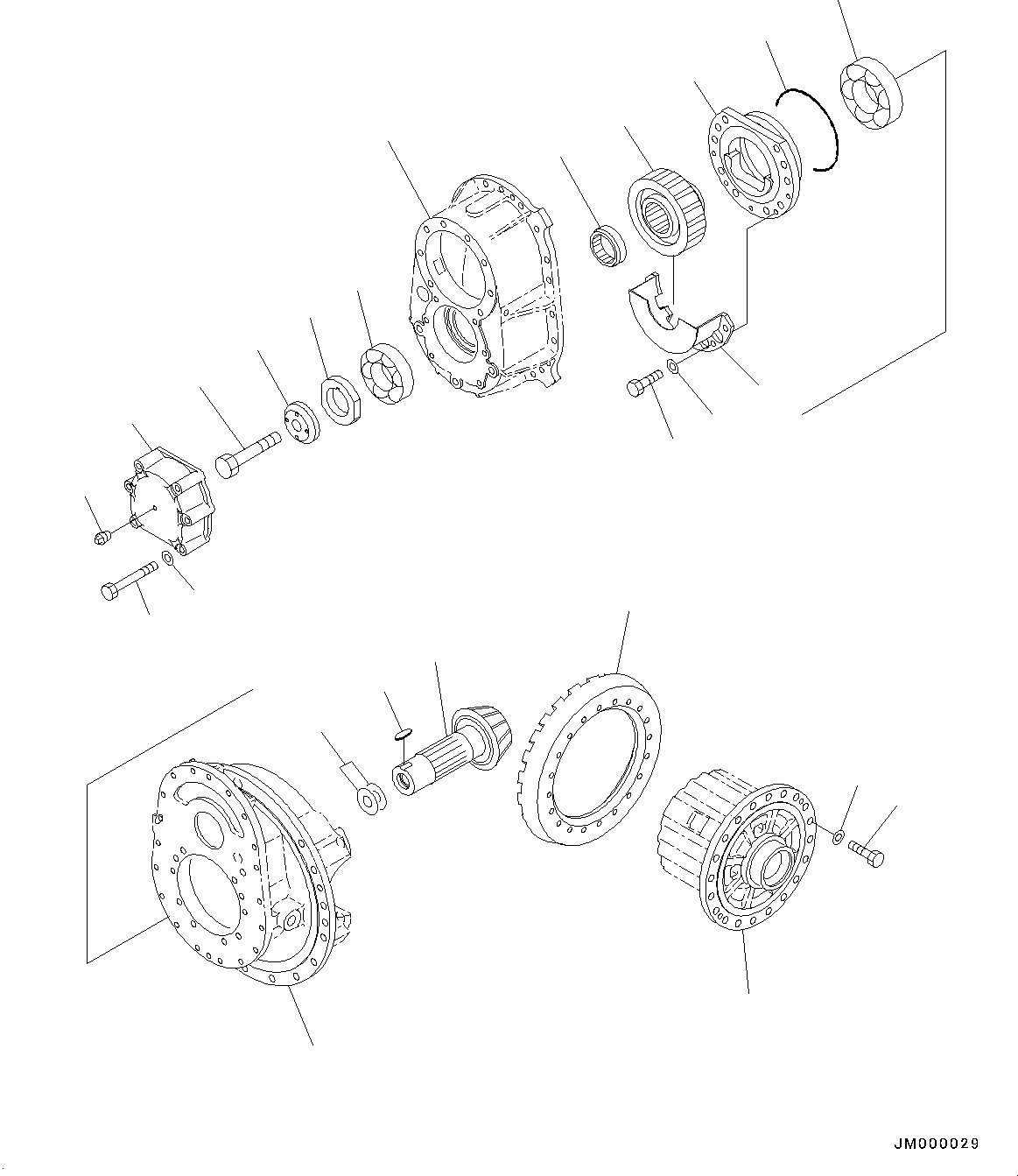 Axis Assembly, Center 56E-23-20103 KOMATSU