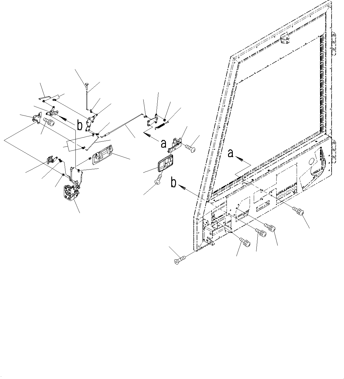 Door Assembly, R.H.,Power Window 56B-54-24402 KOMATSU