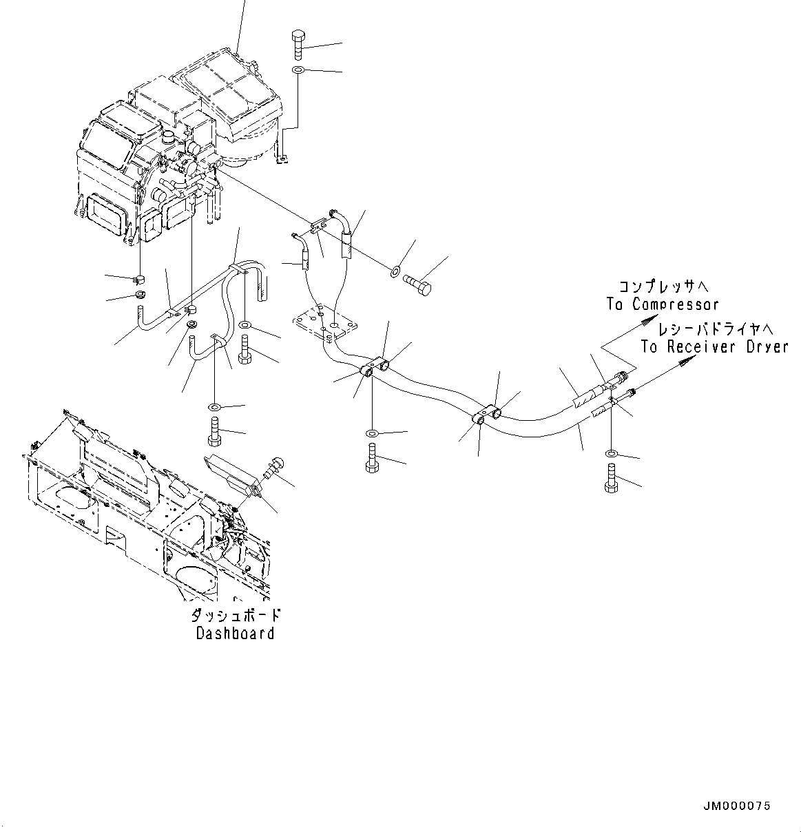 Air Conditioner Assembly(Cab,Air Conditioner Unit) (ANTUA-R1160S) KOMATSU