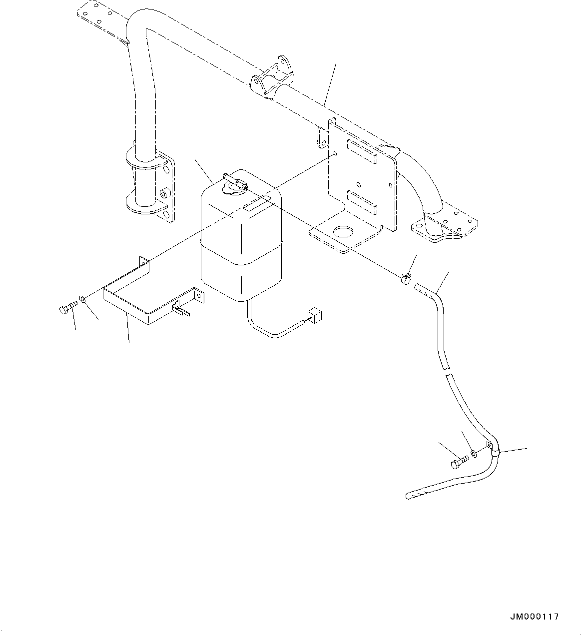 Bracket(Engine Hood Related Parts,Related Parts) (56D-54-21481) KOMATSU