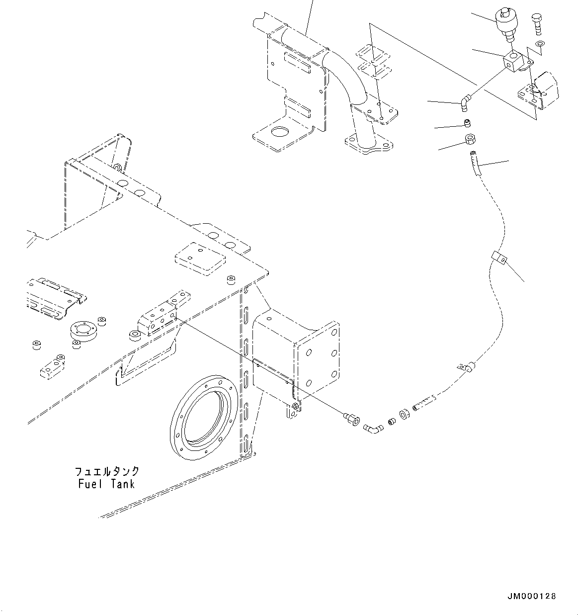 Tube(Fuel Supply Piping,Anti-drop Valve and Drain Piping) (07822-00811) KOMATSU