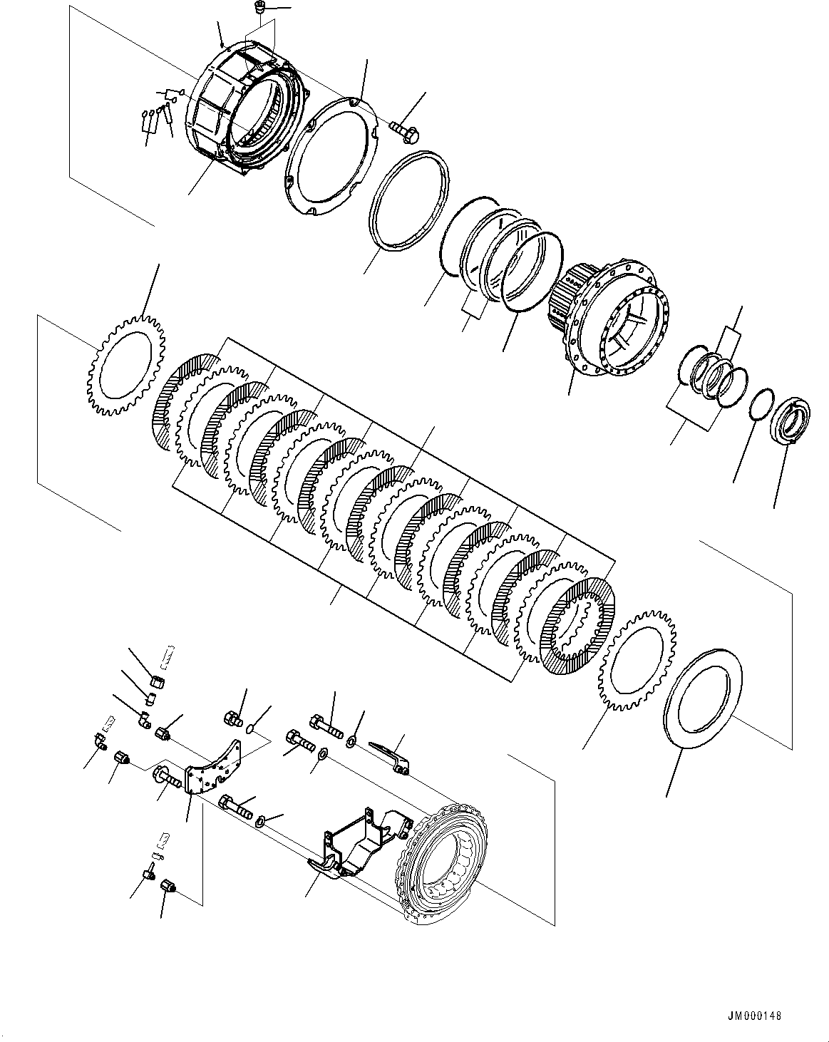Brake Assembly, Center 56D-23-22005 KOMATSU