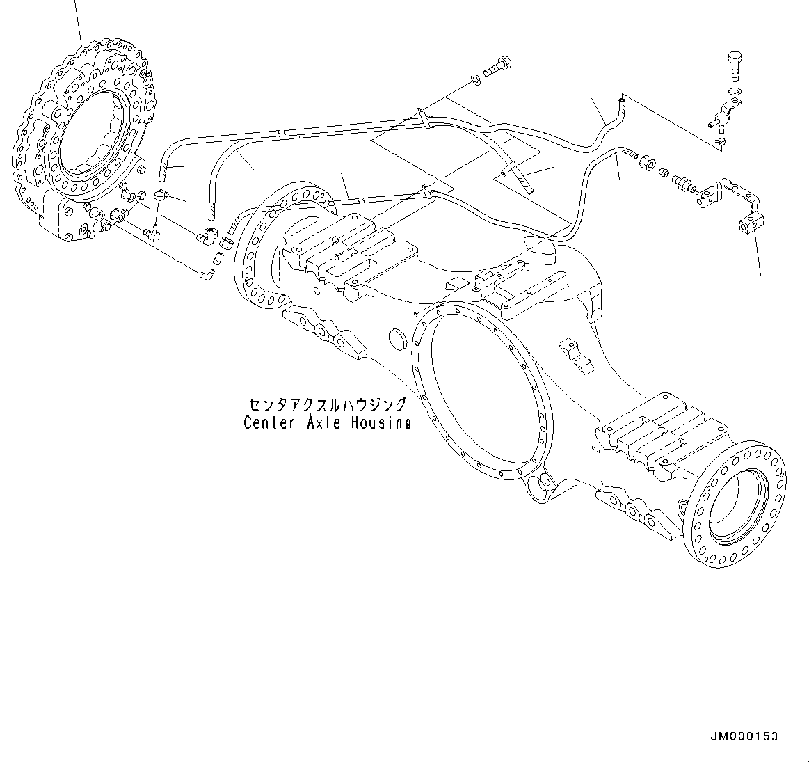 Brake Assembly, Center,R.H. 56D-23-25054 KOMATSU