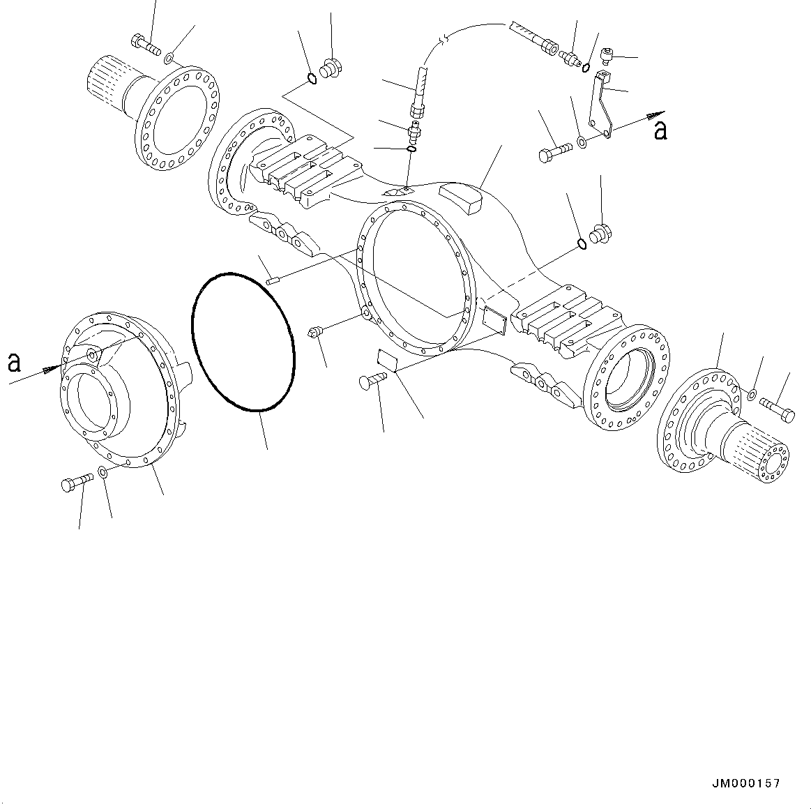 Tube(Rear Axle,Final Drive) (56D-22-13212) KOMATSU