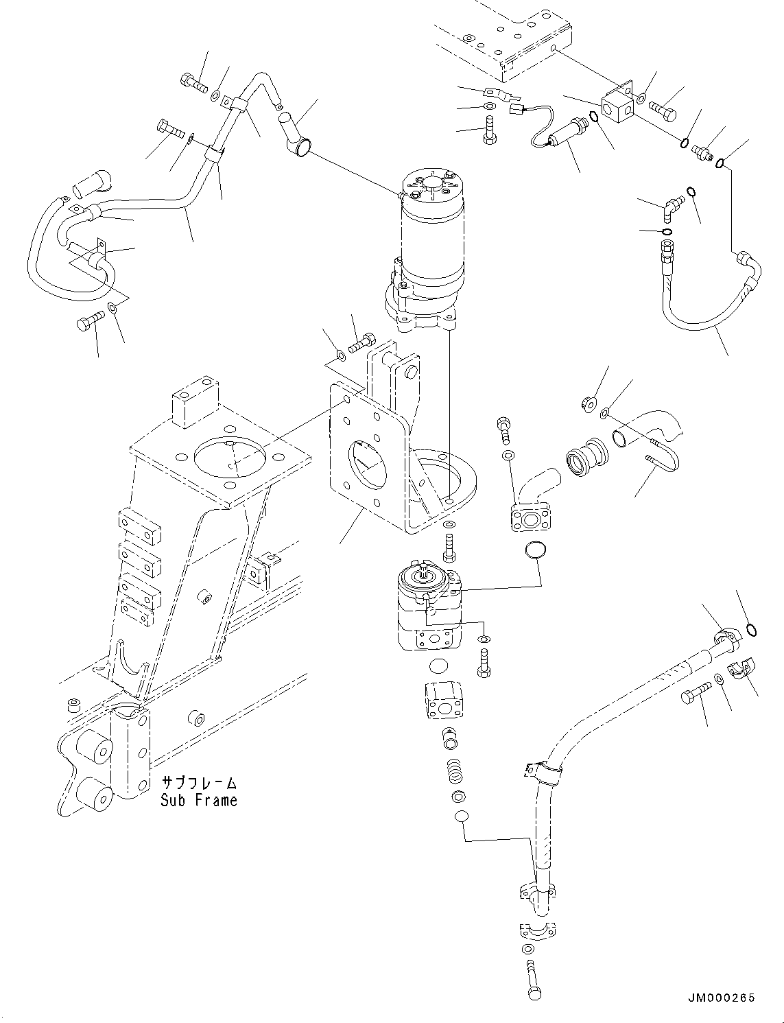 Bracket(Battery and Battery Case Group,Emergency Steering Piping) (56D-61-21832) KOMATSU