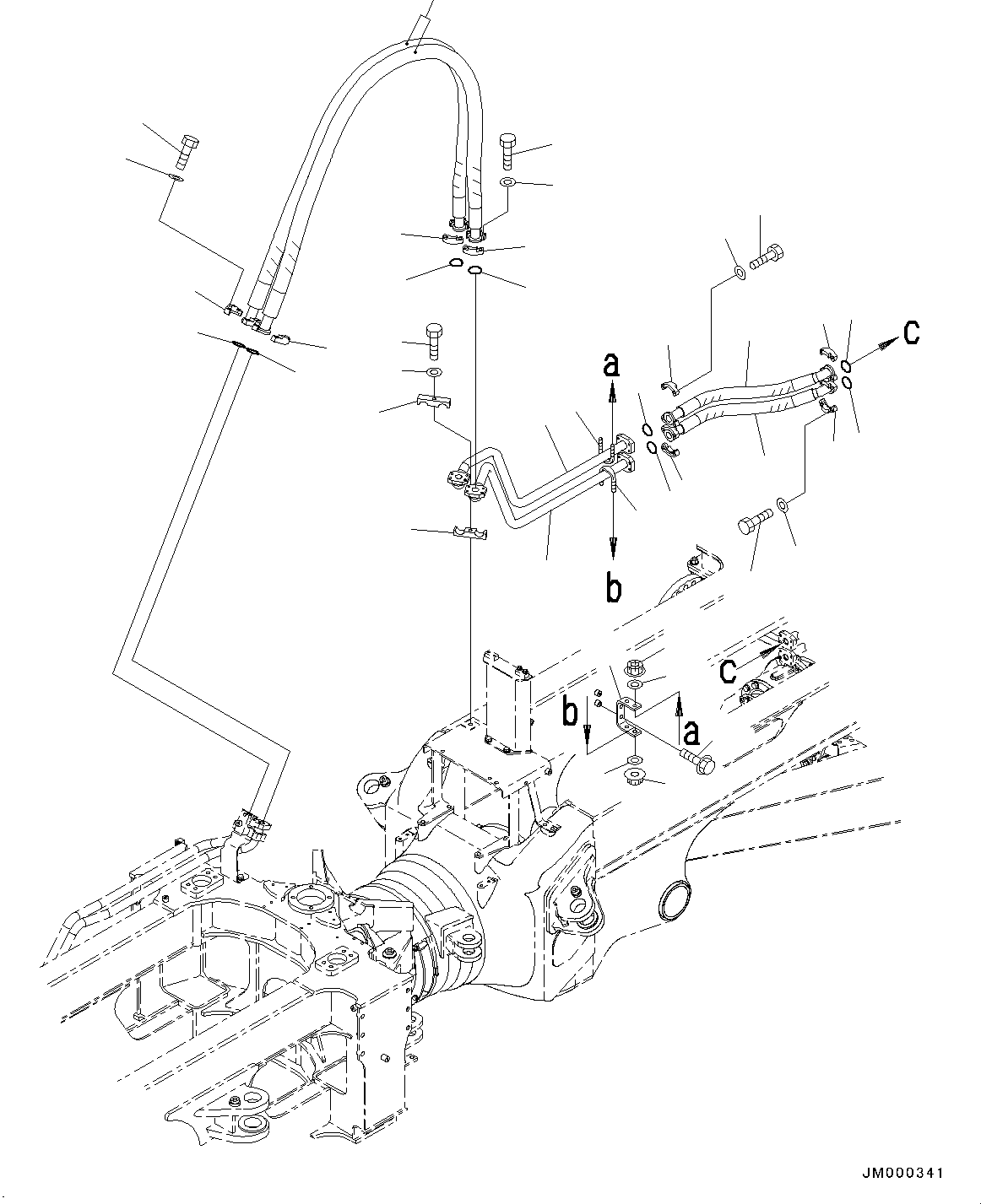 Шланг фланцевого типа 07125-01223 KOMATSU