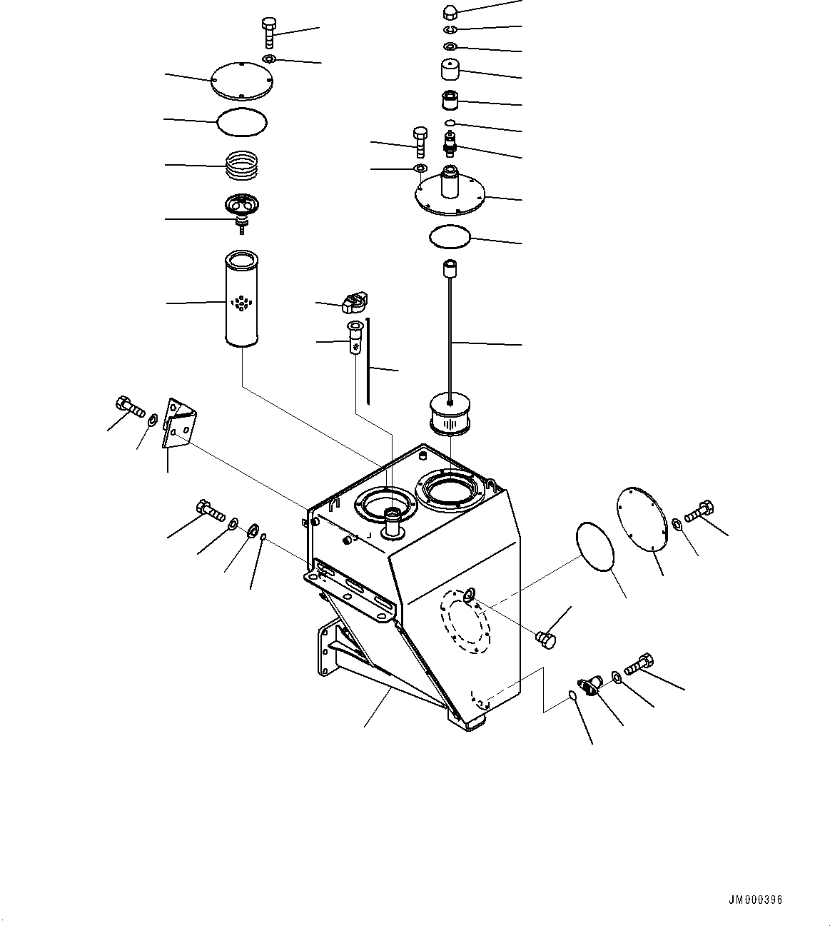 Cap, Oil Filler, with Lock 56E-60-22160 KOMATSU