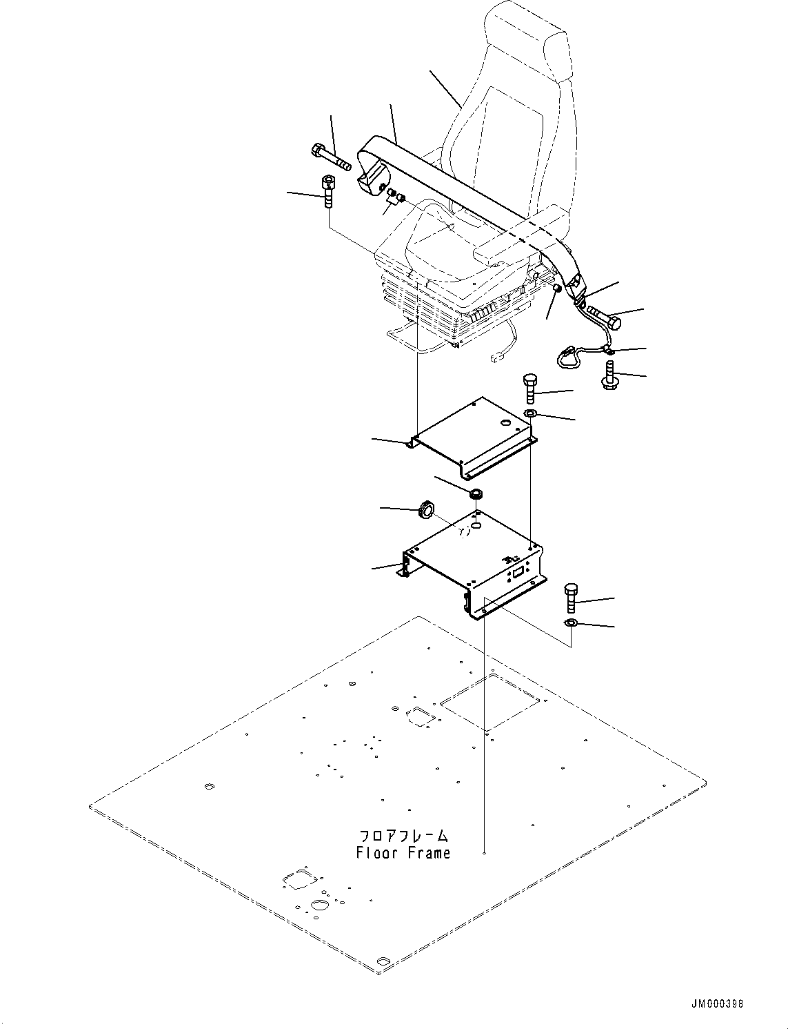 Cushion(Cab,Operator's Seat) (421-57-31510) KOMATSU