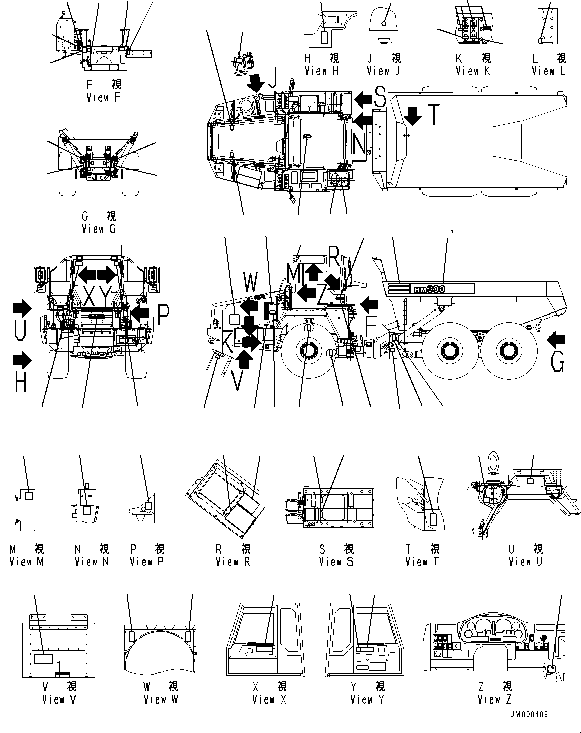 Табличка рекомендаций по торможению ретардером 56D-93-2T460 KOMATSU