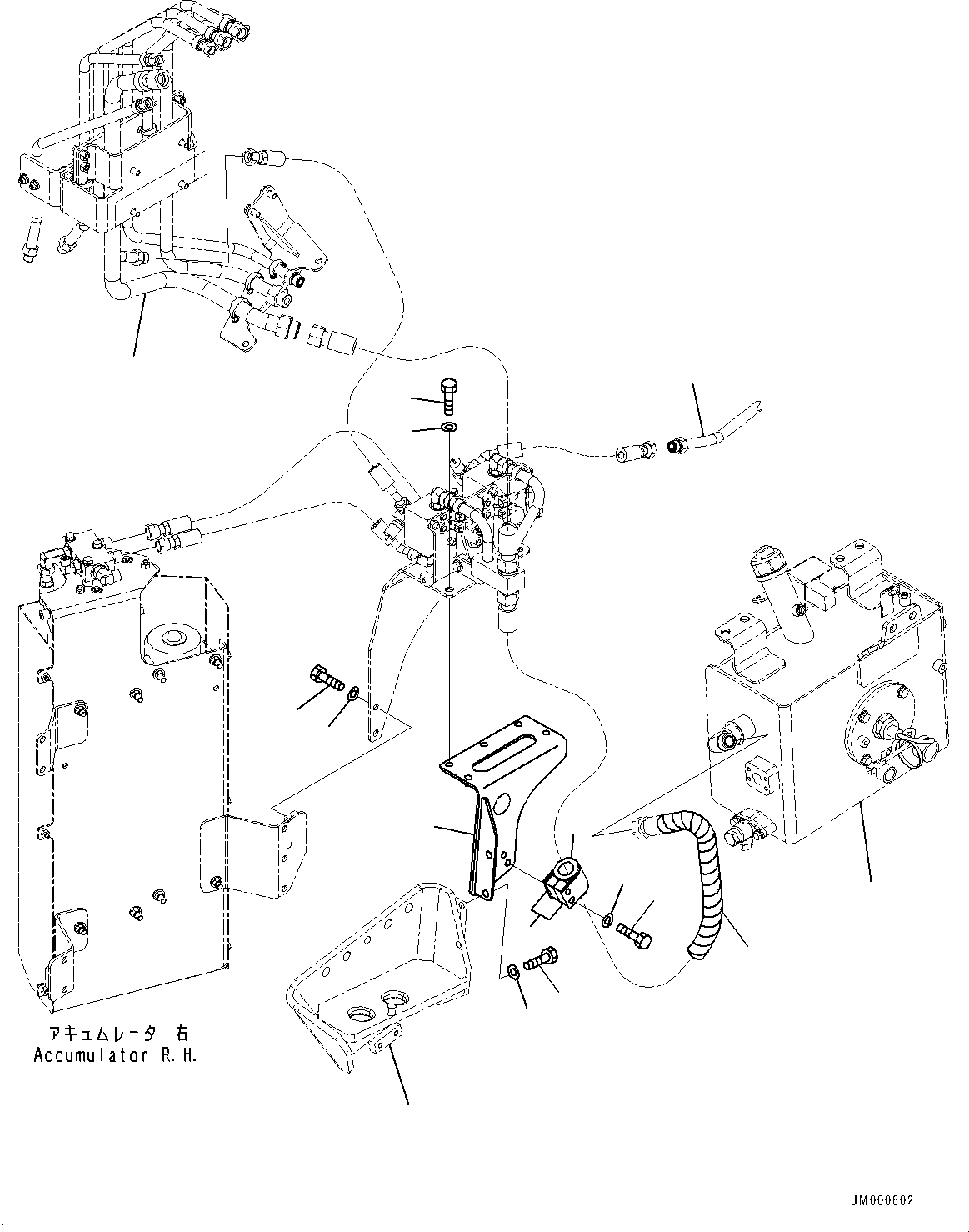 Бак (тормозные трубопроводы, бак) (561-43-84113) KOMATSU