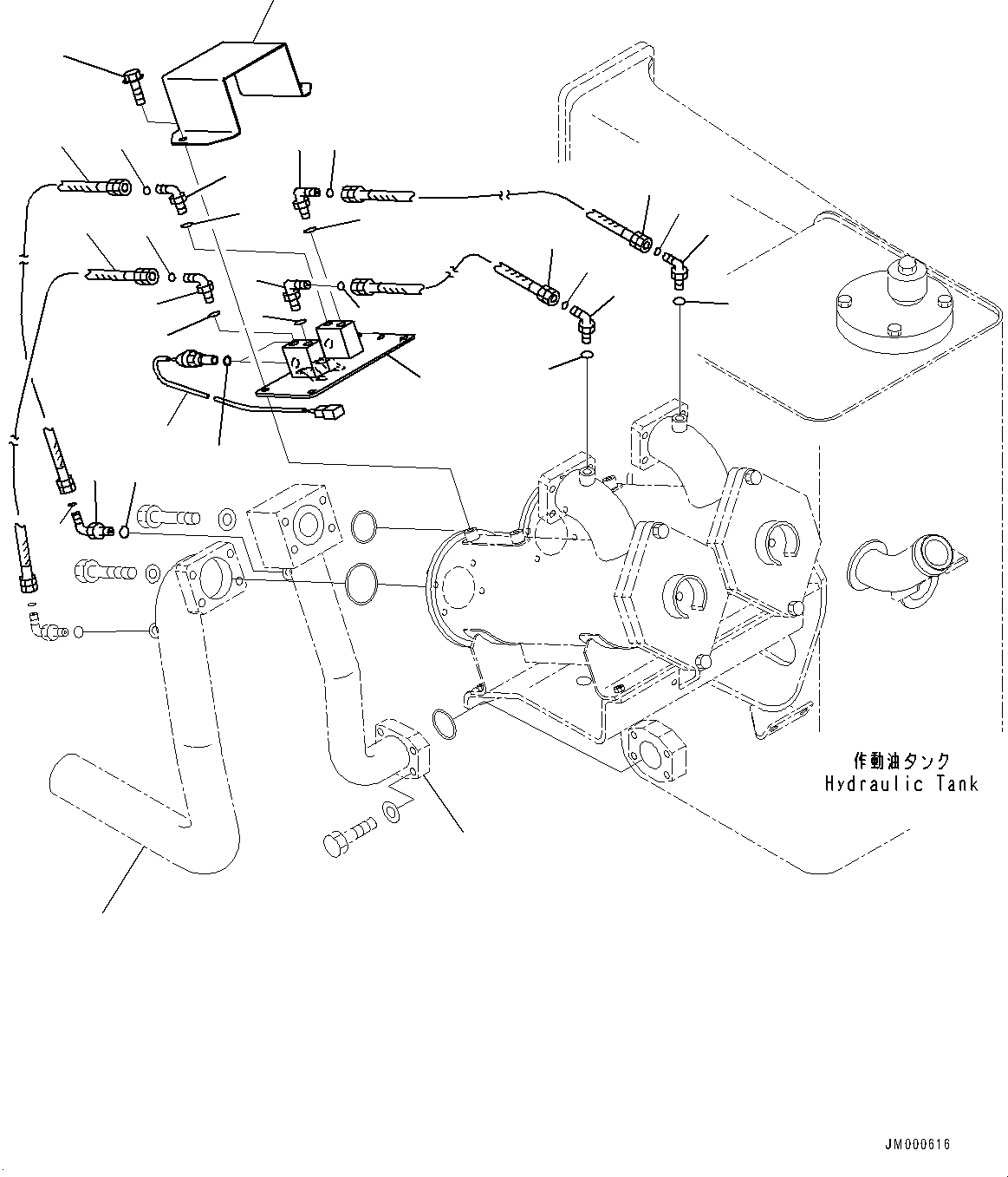 Tube(Hydraulic Tank,Return Filter) (569-86-82352) KOMATSU