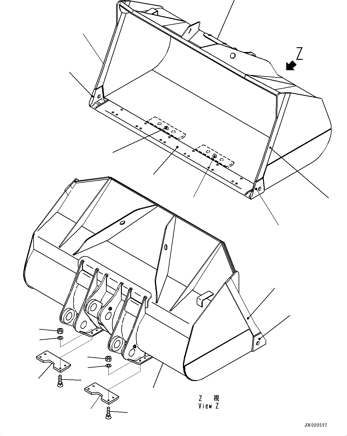 Bucket Assembly 426-V63-3100 KOMATSU