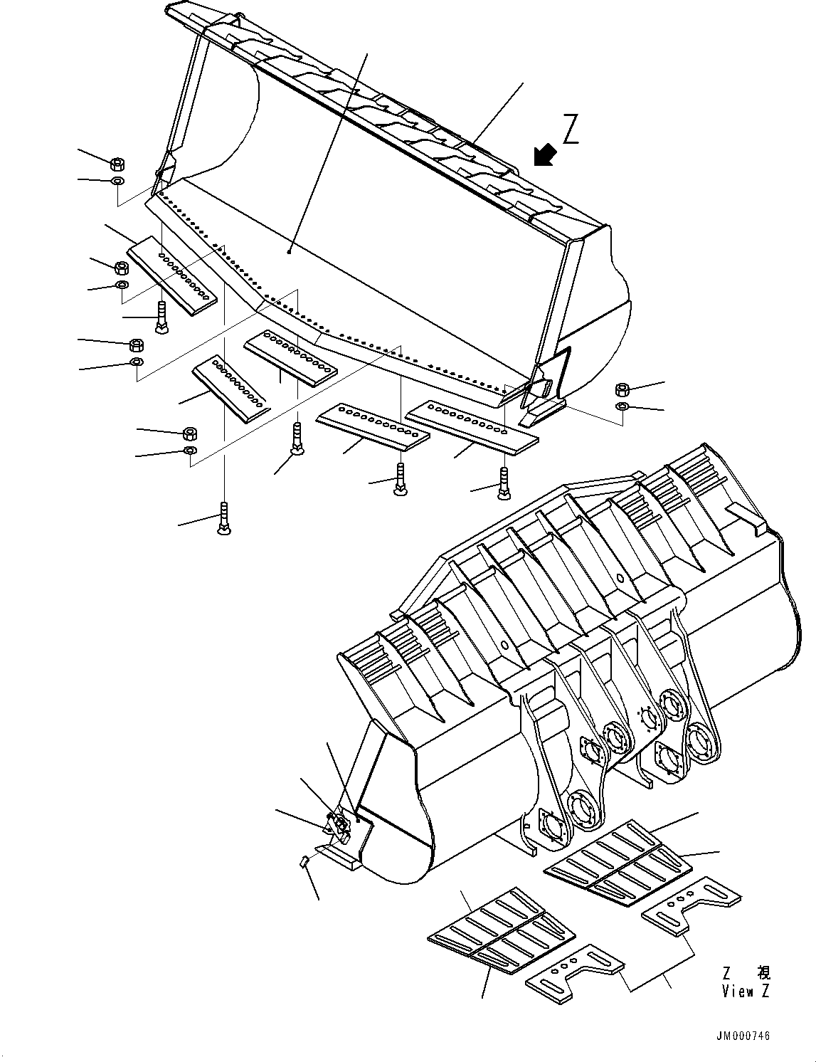 Edge Assembly, Welded 42C-V63-1160 KOMATSU