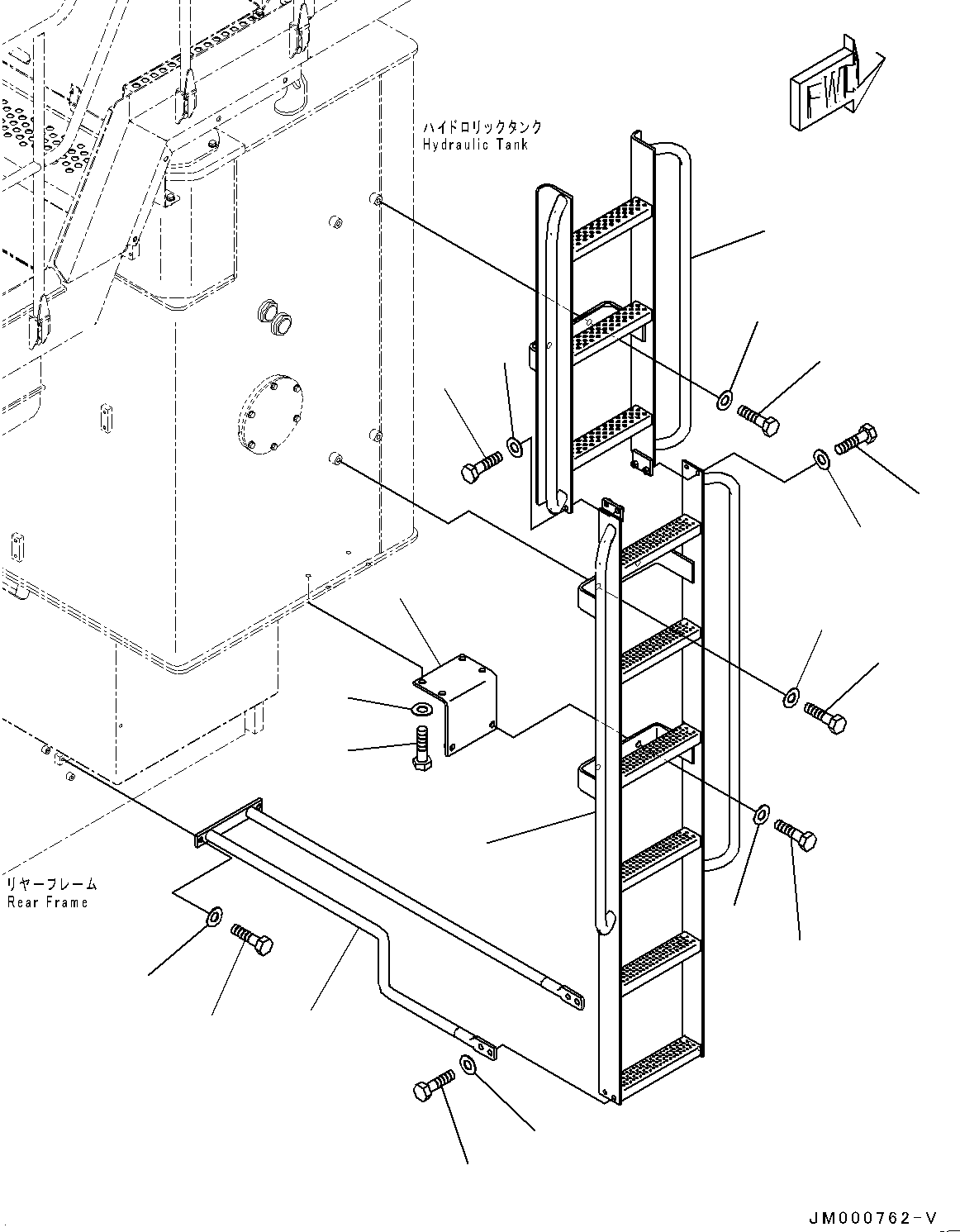 Ladder, Upper 42C-54-17910 KOMATSU