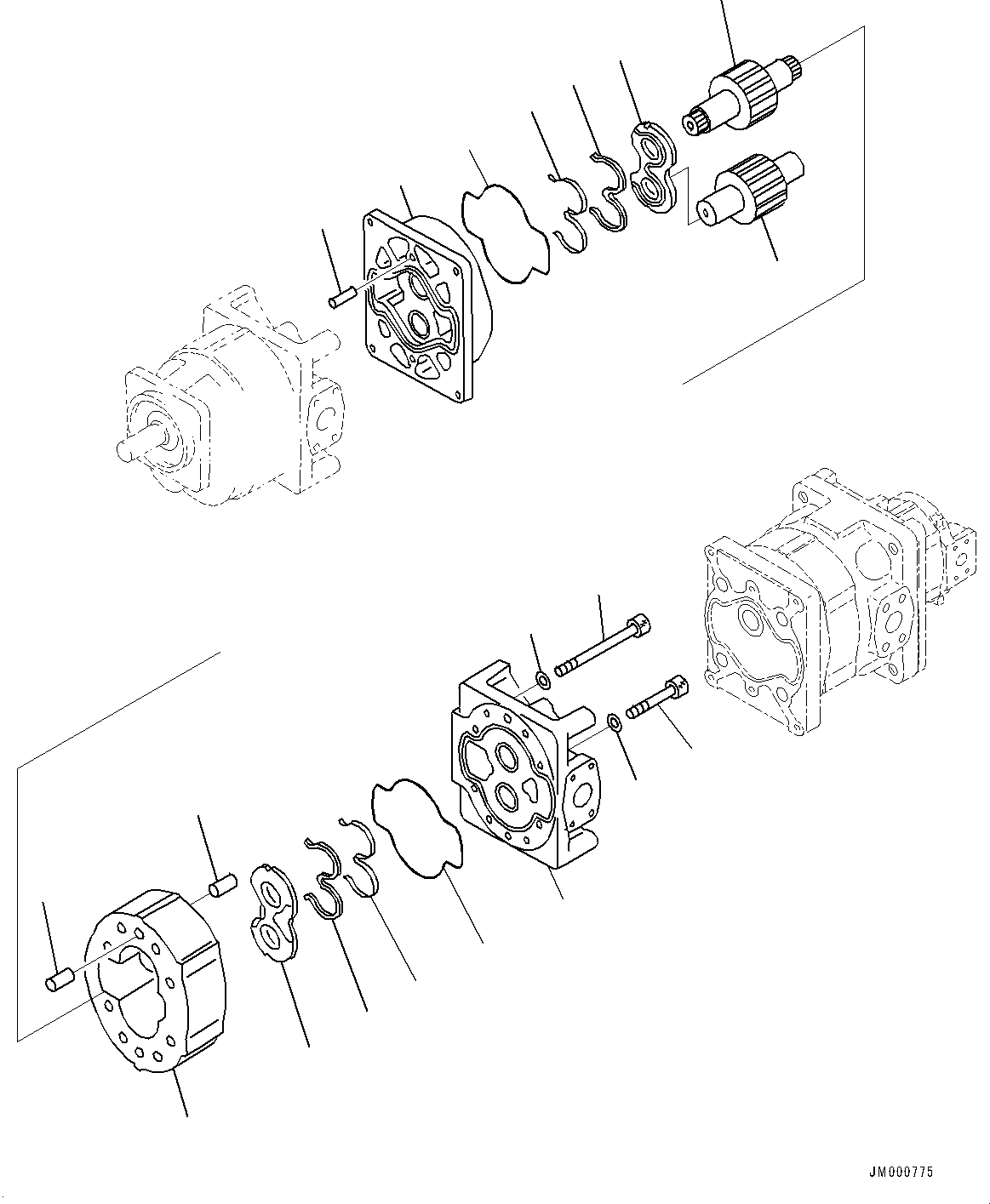 Driven Gear Assembly (705-19-46360) KOMATSU