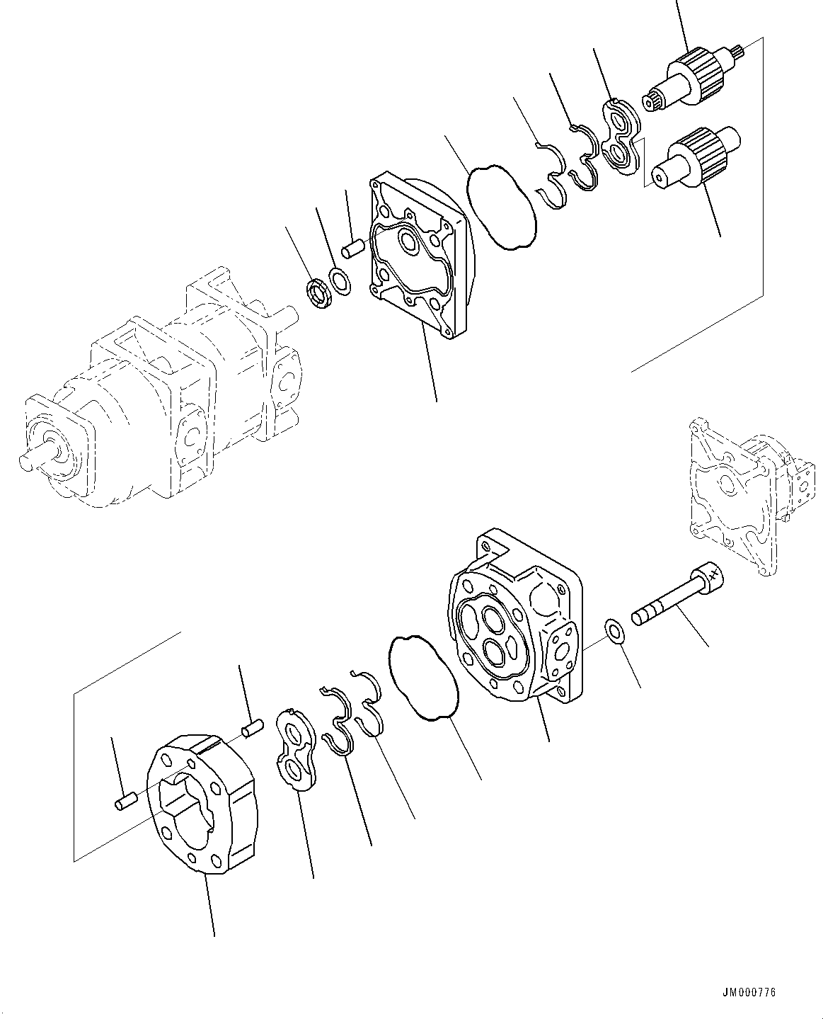 Кронштейн в сборе (705-29-03540) KOMATSU