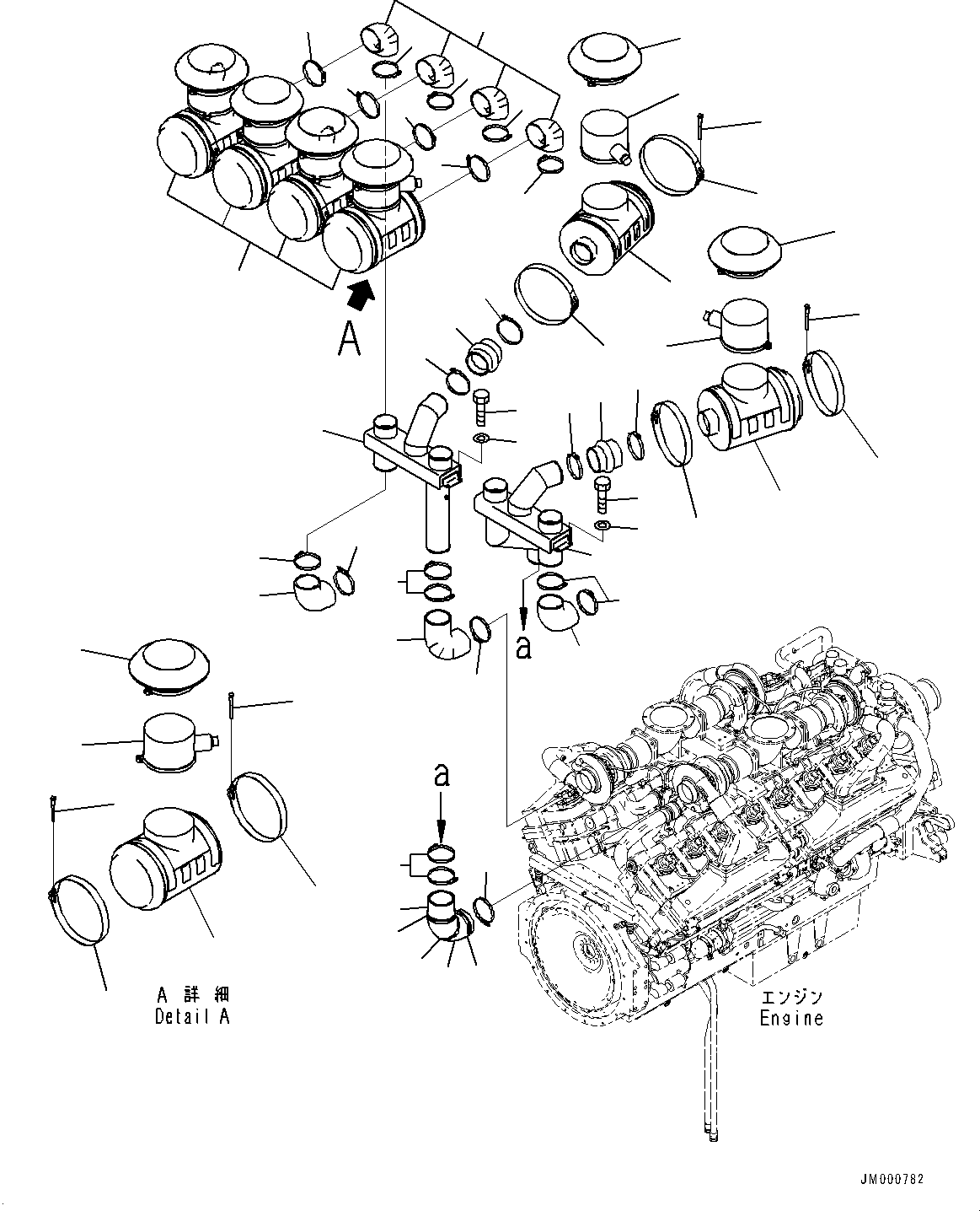 Воздуховод 42C-01-14581 KOMATSU