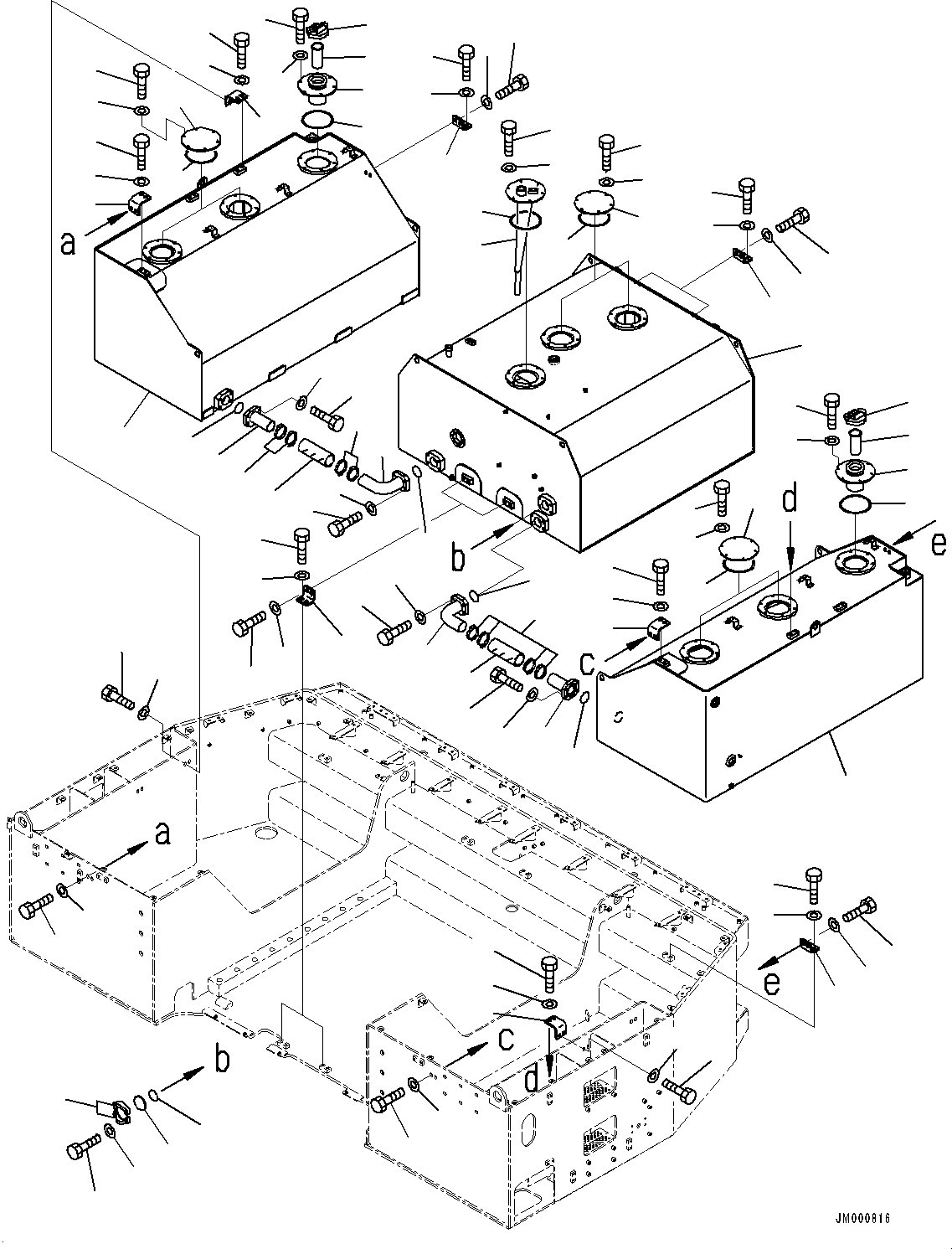 Фланец разъёмный 07371-13010 KOMATSU