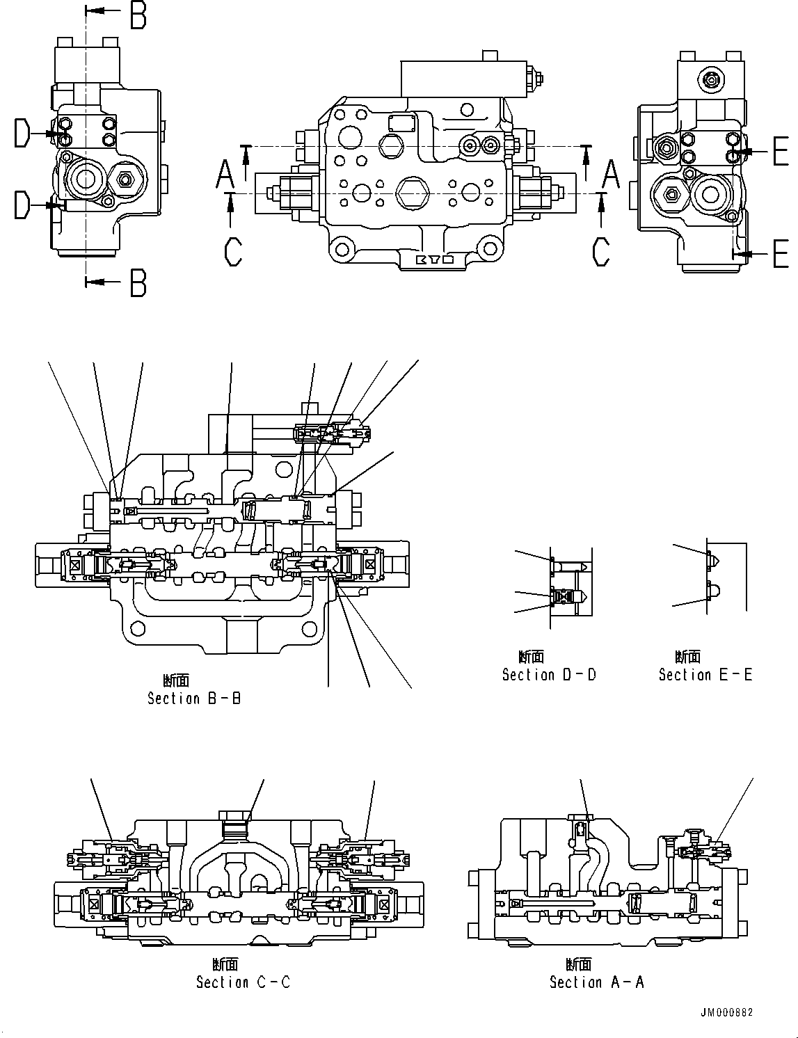 Valve Assembly, Control, R.H. 42C-64-15212 KOMATSU